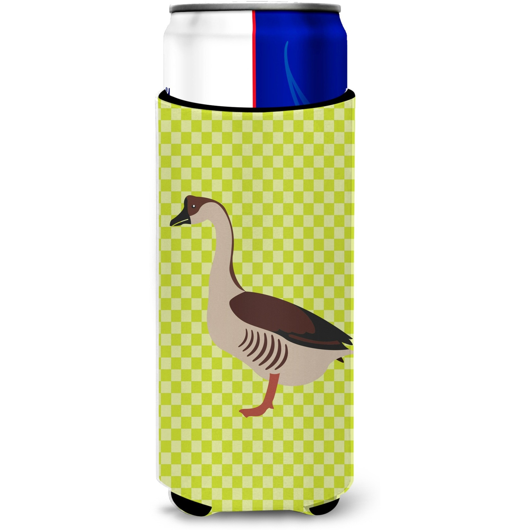 &quotCaroline's Treasures Chinese Goose Green Decorative Can Hugger, Slim, Multicolor"