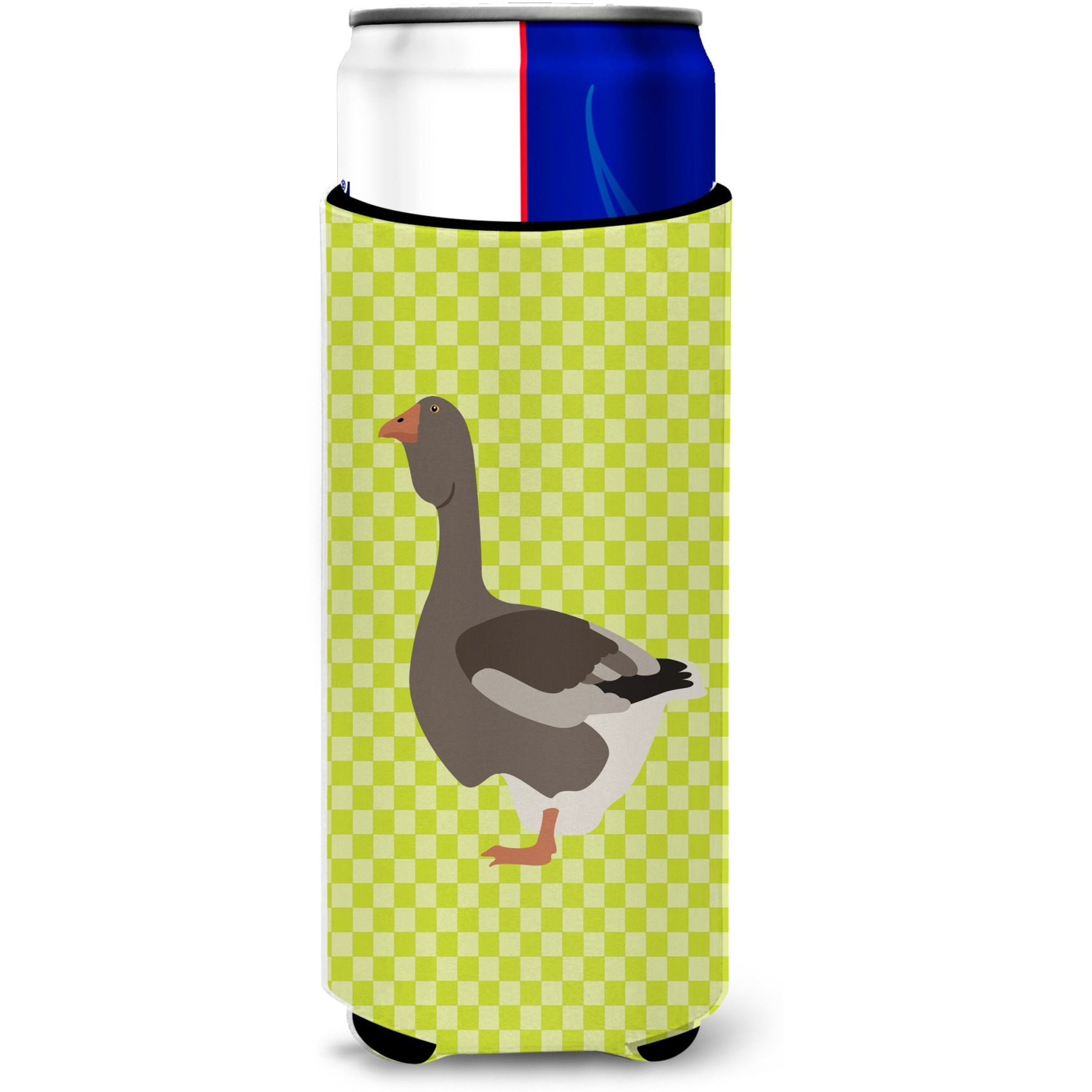 &quotCaroline's Treasures Toulouse Goose Green Decorative Can Hugger, Slim, Multicolor"