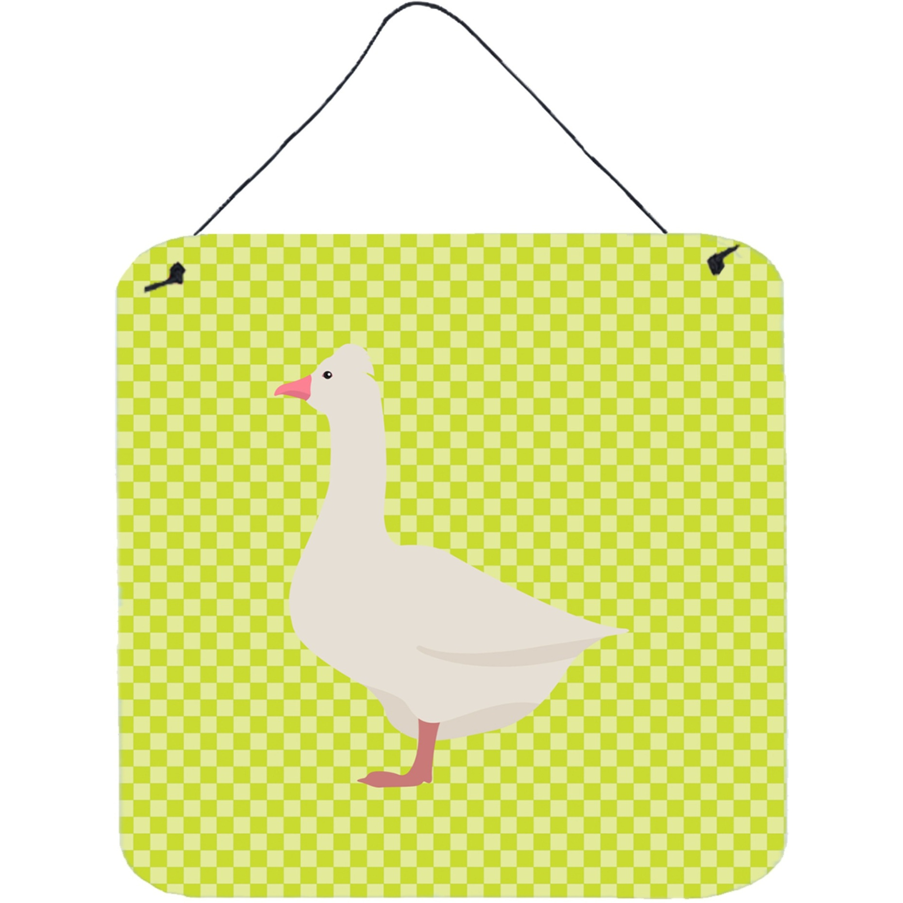 &quotCaroline's Treasures Green Roman Goose Metal Print, 6hx6w"