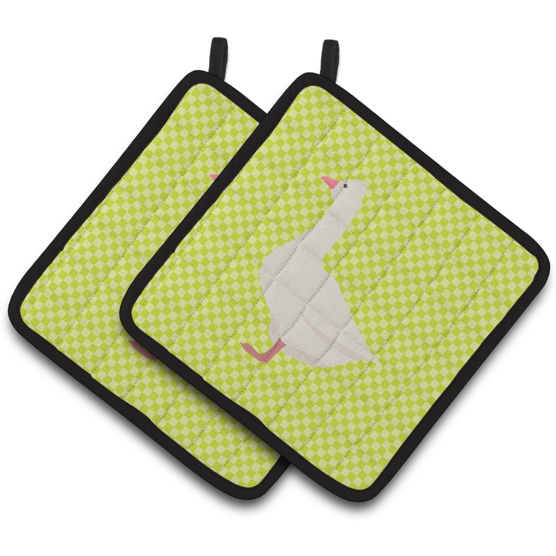 &quotCaroline's Treasures Roman Goose Green Decorated Pot Holder, 7.5"" x 7.5"""