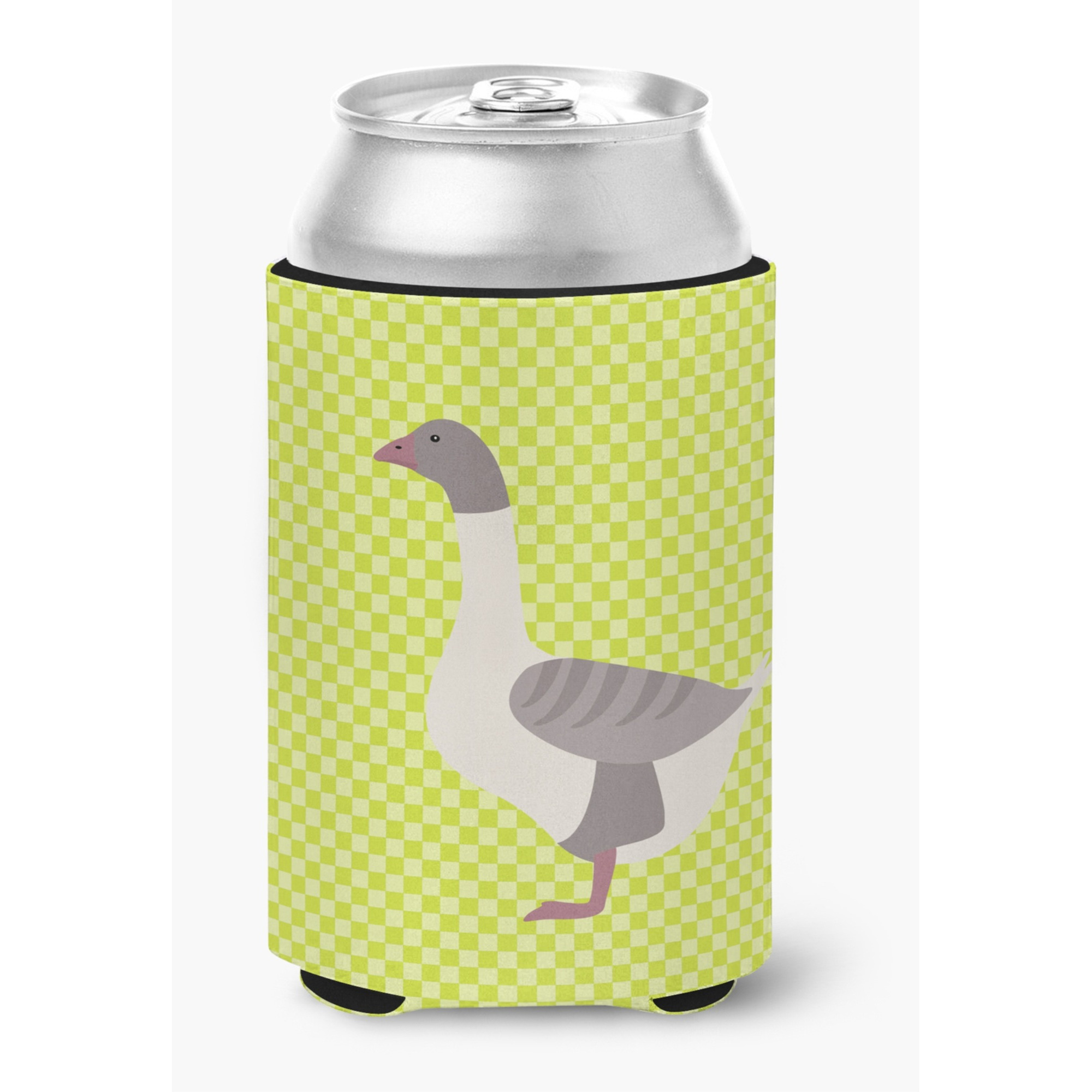 &quotCaroline's Treasures Buff Grey Back Goose Green Decorative Can Hugger, Multicolor"