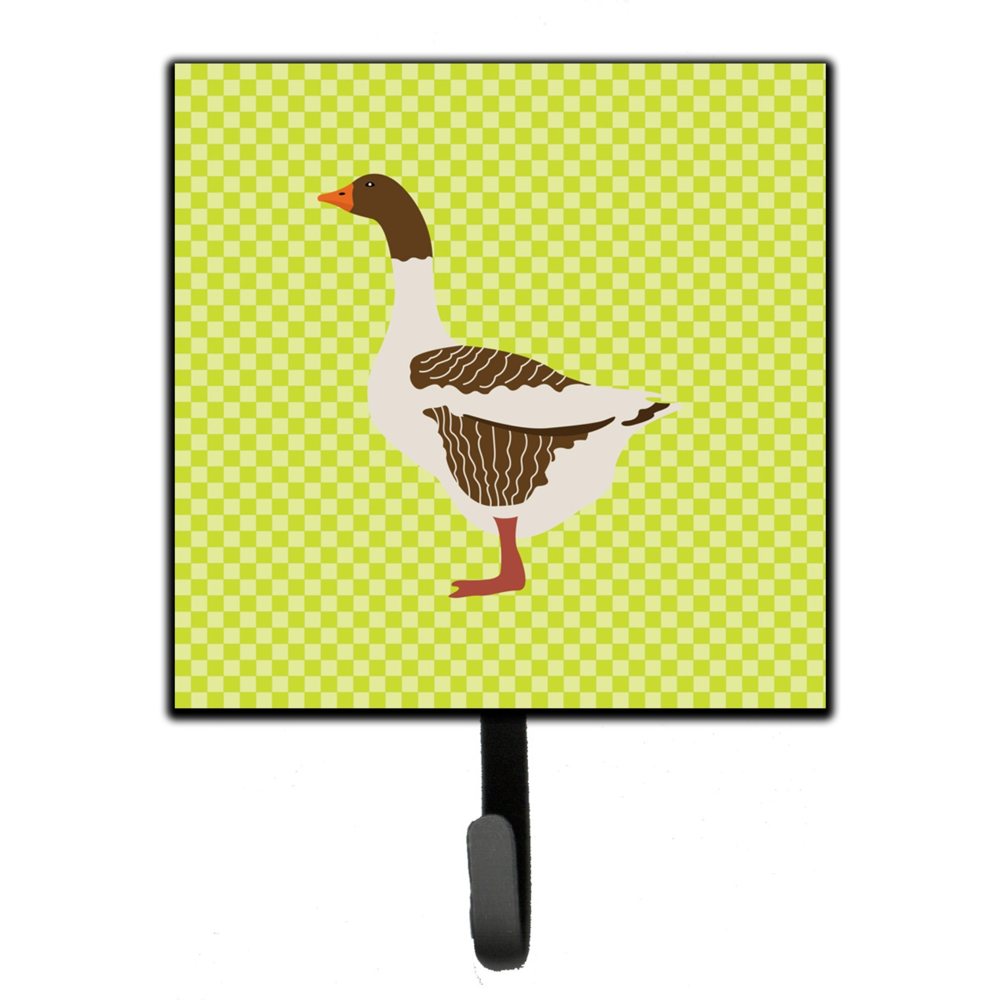 &quotCaroline's Treasures Pomeranian Rogener Goose Green Wall Hook, Small, Multicolor"
