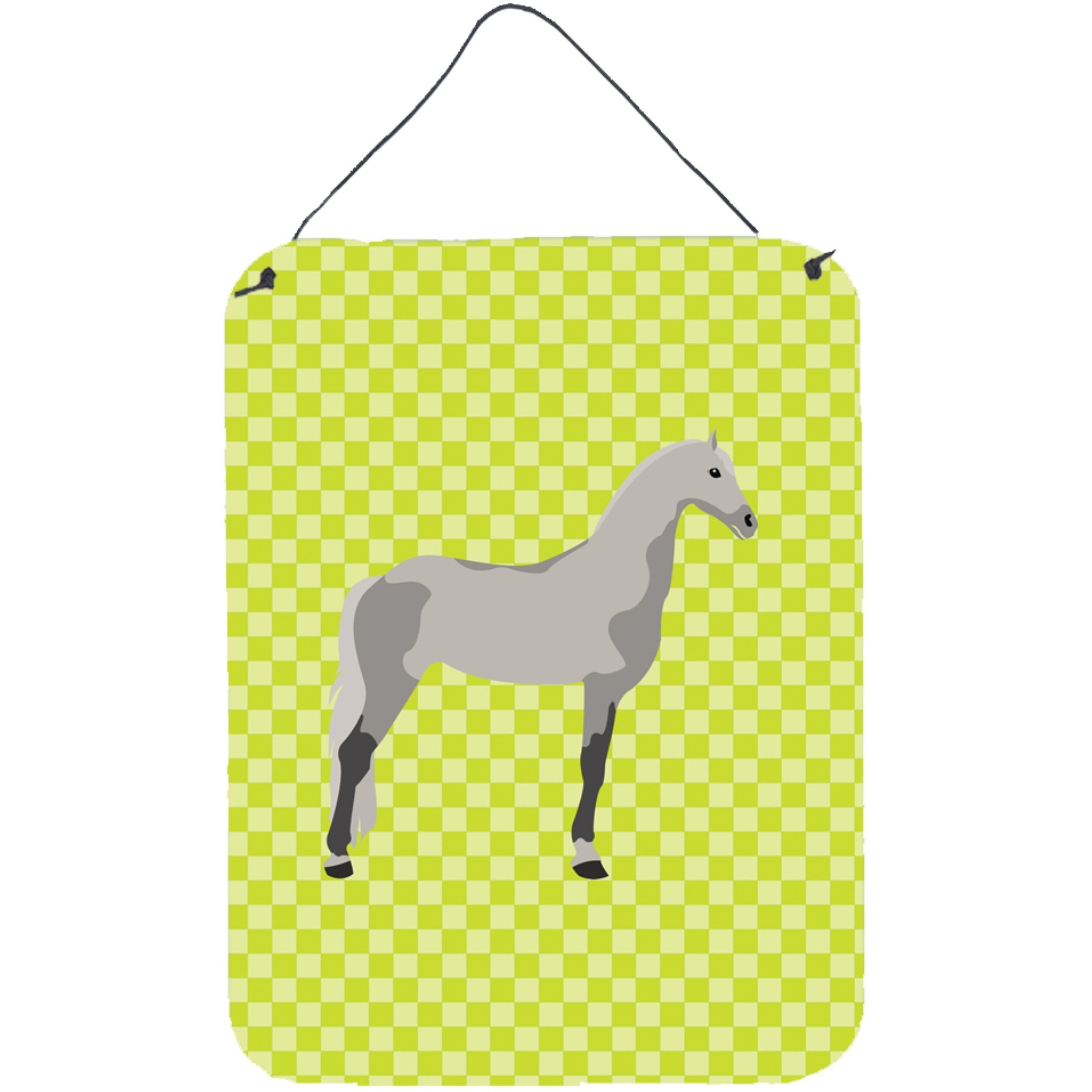&quotCaroline's Treasures Orlov Trotter Horse Green Metal Print, 16hx12w, Multicolor"