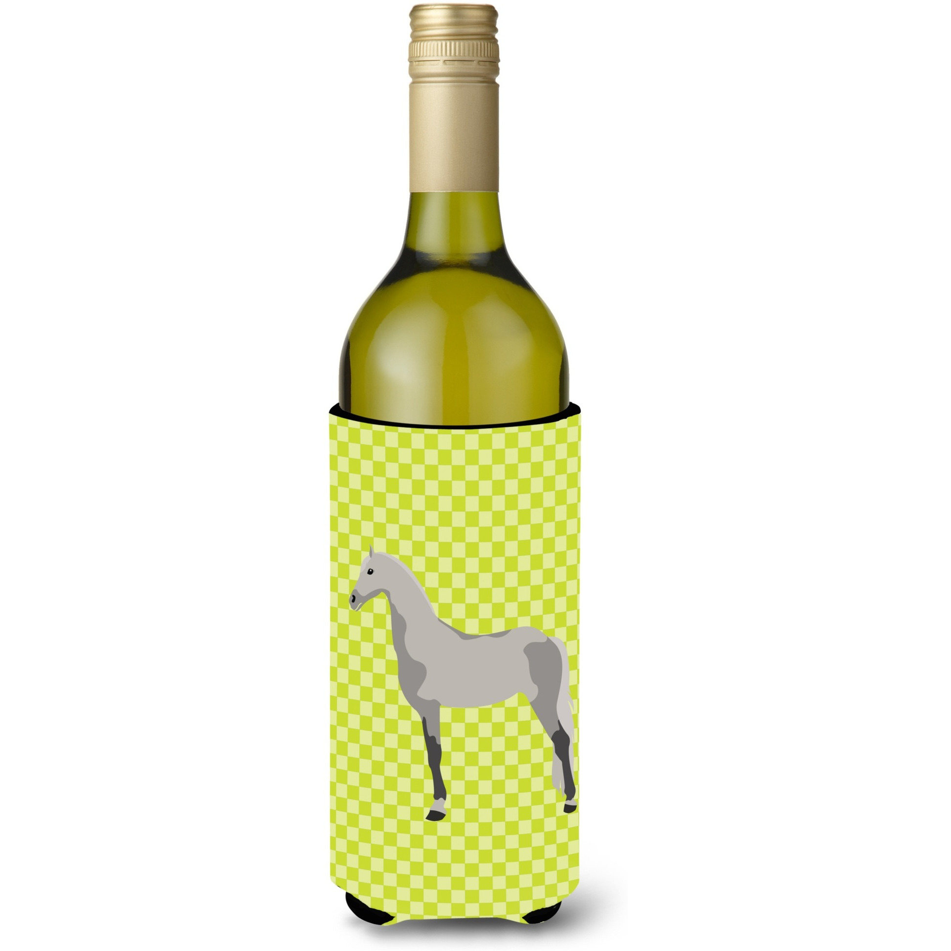 &quotCaroline's Treasures Orlov Trotter Horse Green Decorative Bottle Hugger, 750 ml, Multicolor"