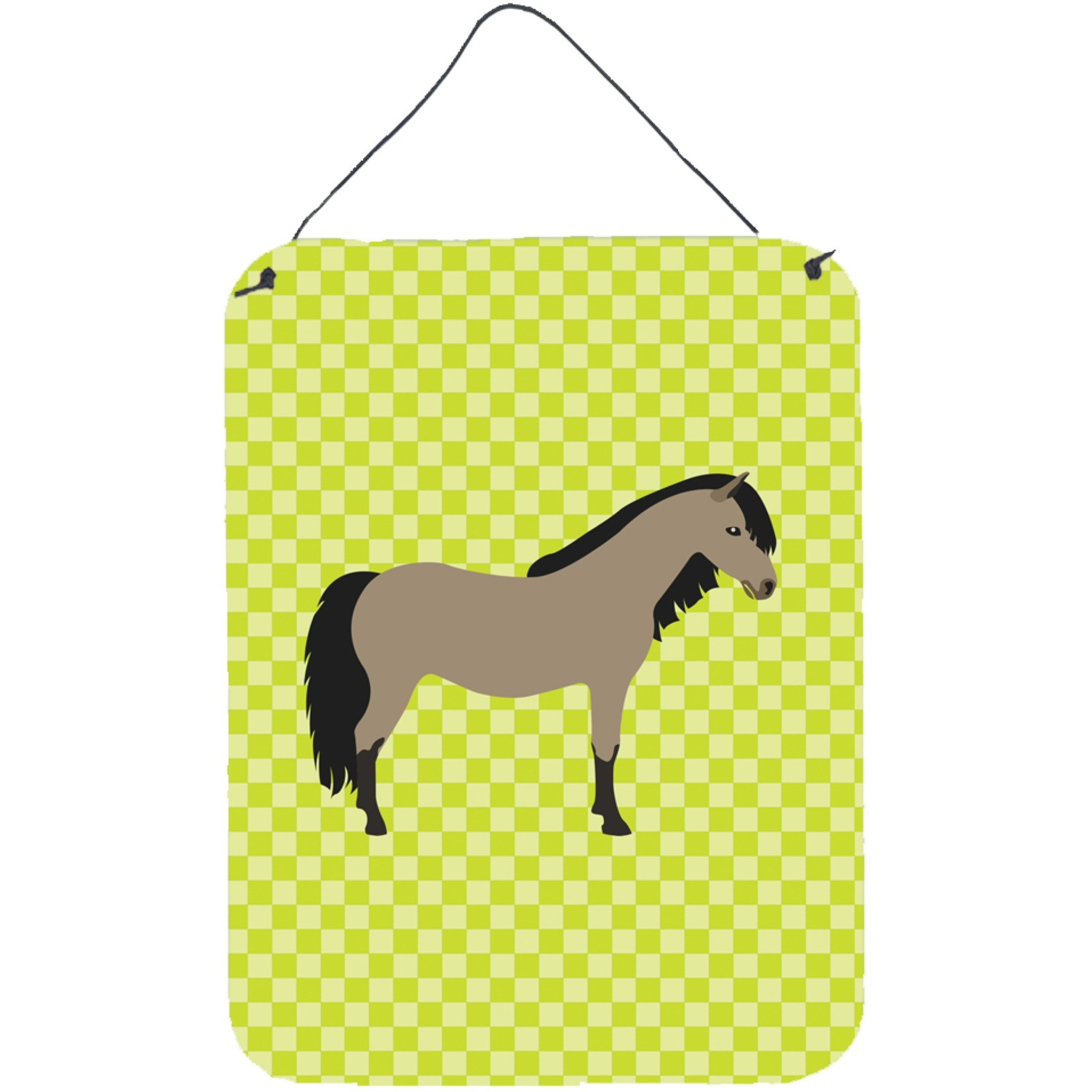 &quotCaroline's Treasures Welsh Pony Horse Green Metal Print, 16hx12w, Multicolor"
