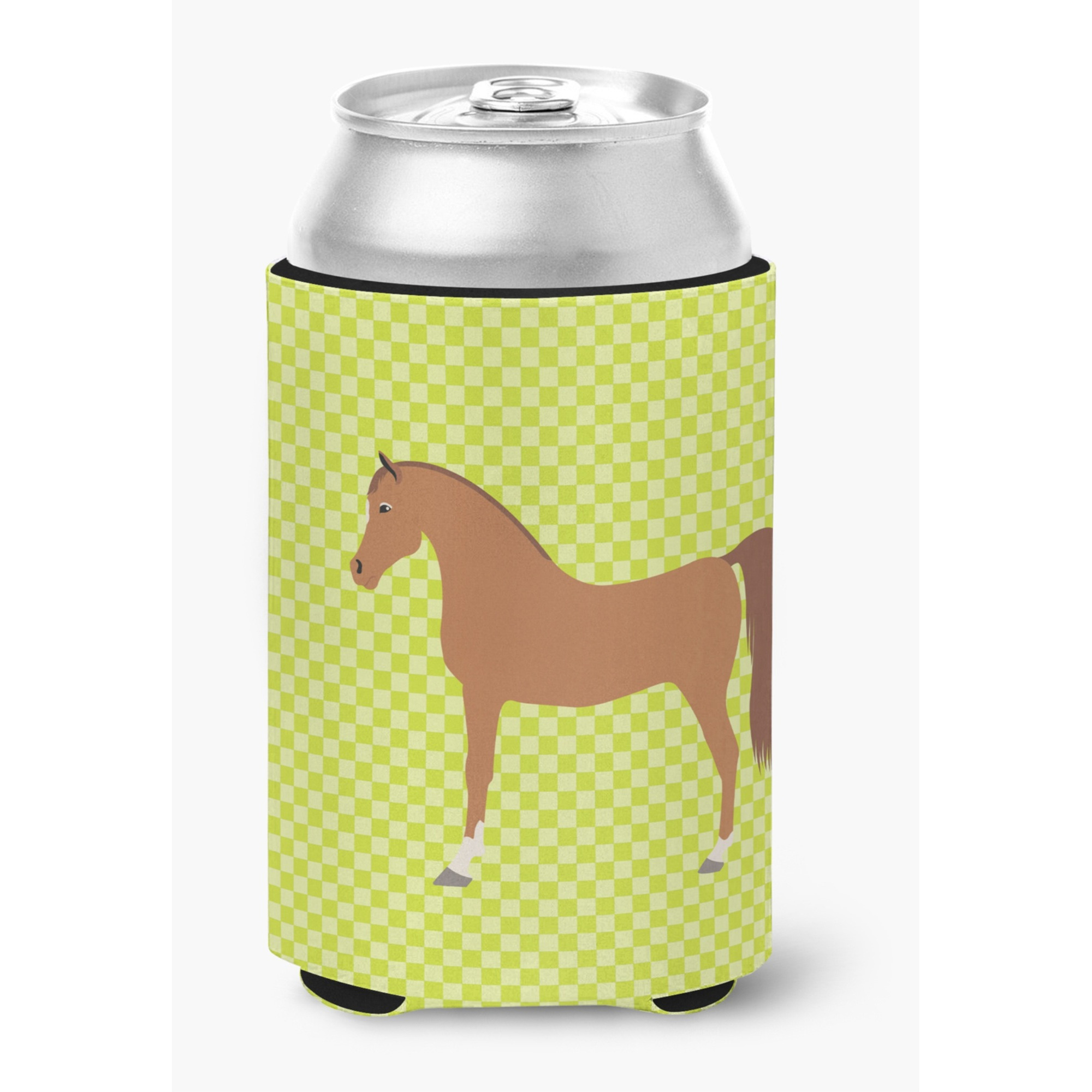 &quotCaroline's Treasures Arabian Horse Green Decorative Can Hugger, Multicolor"