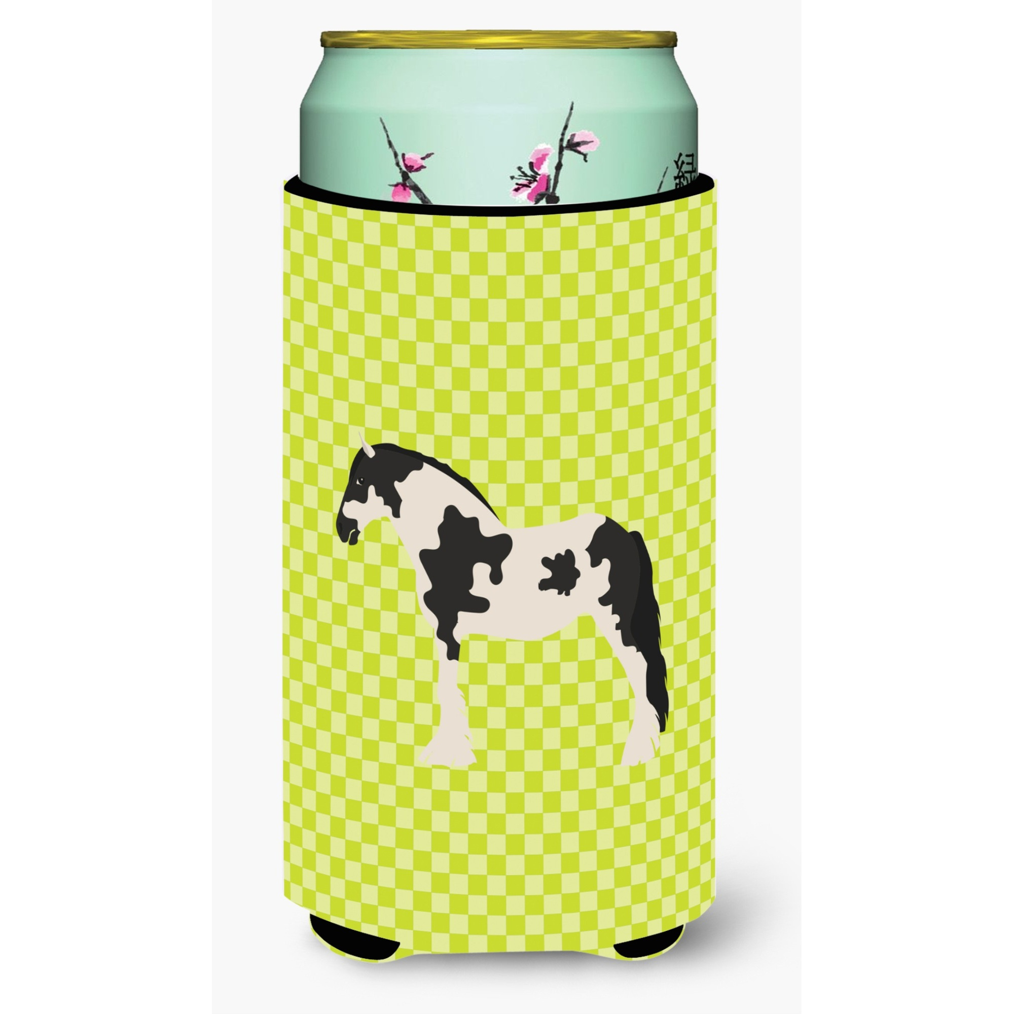 &quotCaroline's Treasures Cyldesdale Horse Green Decorative Can Hugger, Tall Boy, Multicolor"