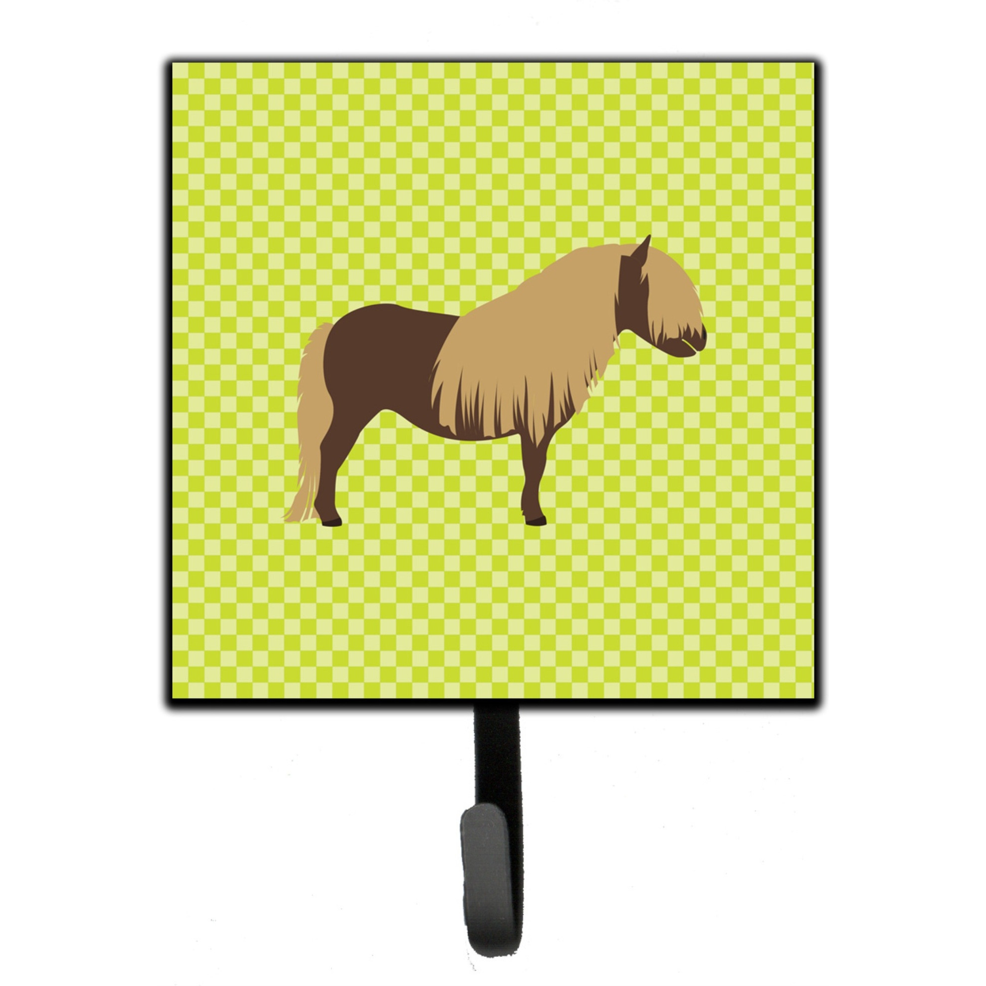 &quotCaroline's Treasures Shetland Pony Horse Green Wall Hook, Small, Multicolor"