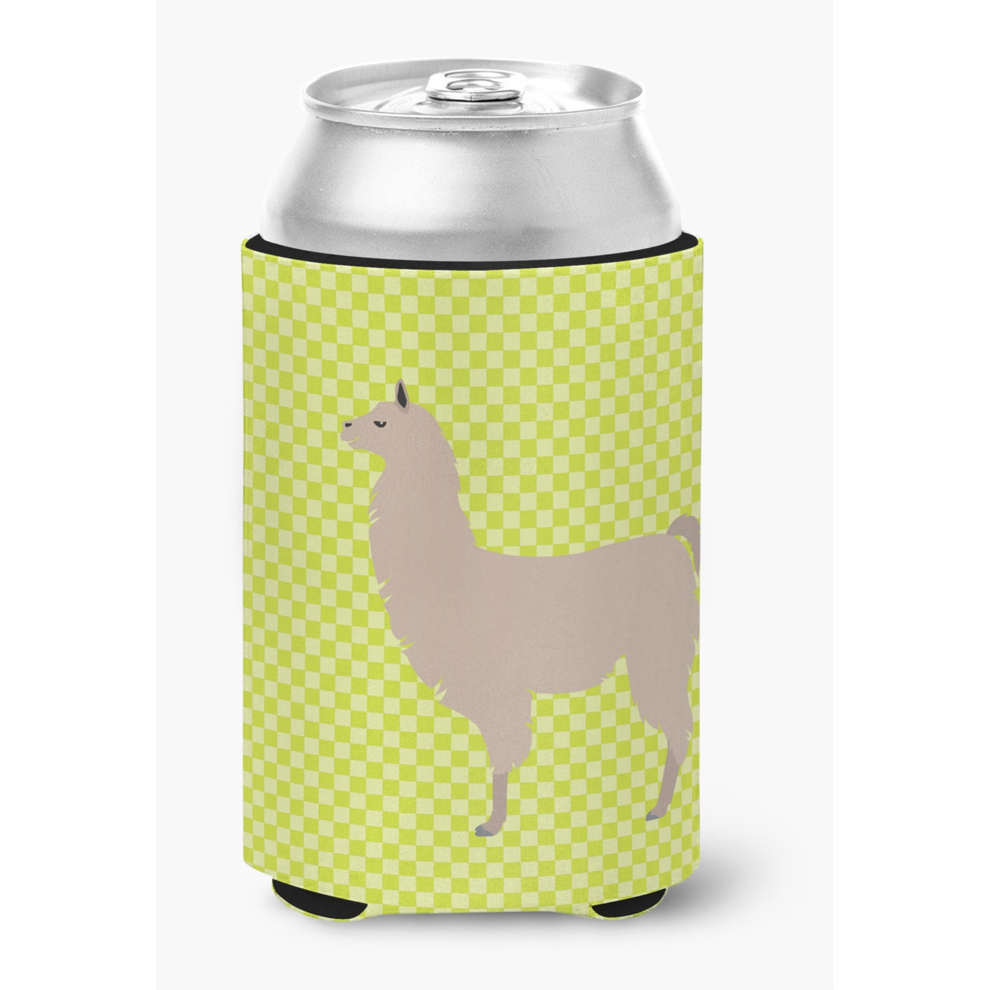 &quotCaroline's Treasures Llama Green Decorative Can Hugger, Multicolor"