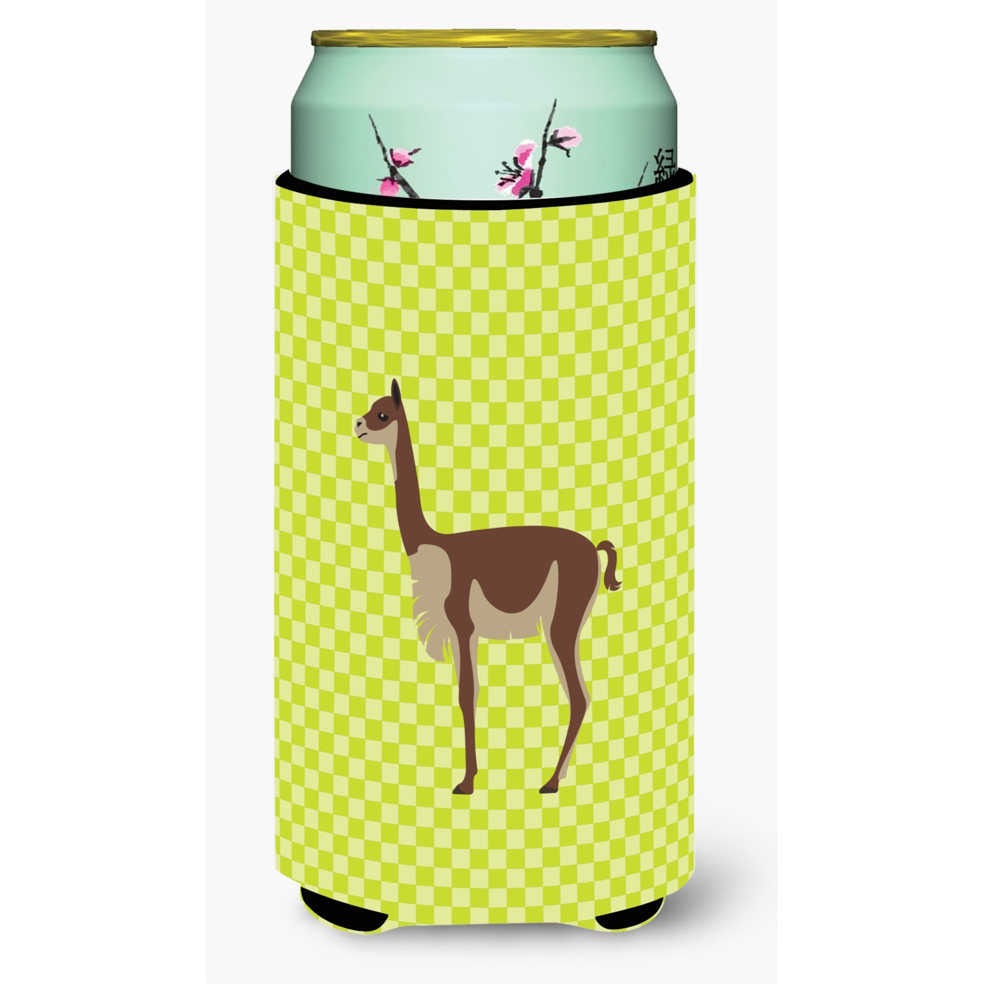 &quotCaroline's Treasures Vicugna or Vicuna Green Decorative Can Hugger, Tall Boy, Multicolor"