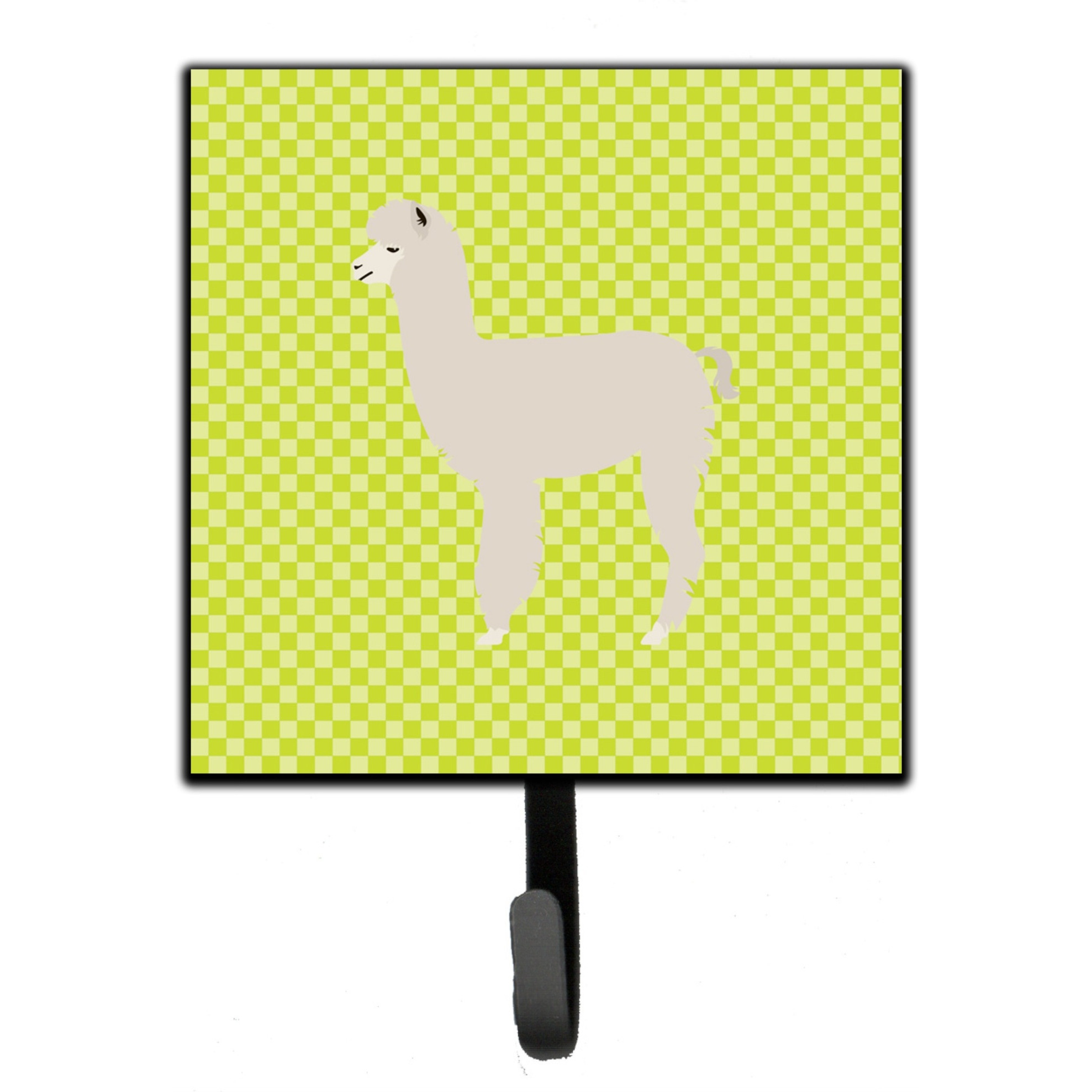 &quotCaroline's Treasures Alpaca Green Wall Hook, Small, Multicolor"
