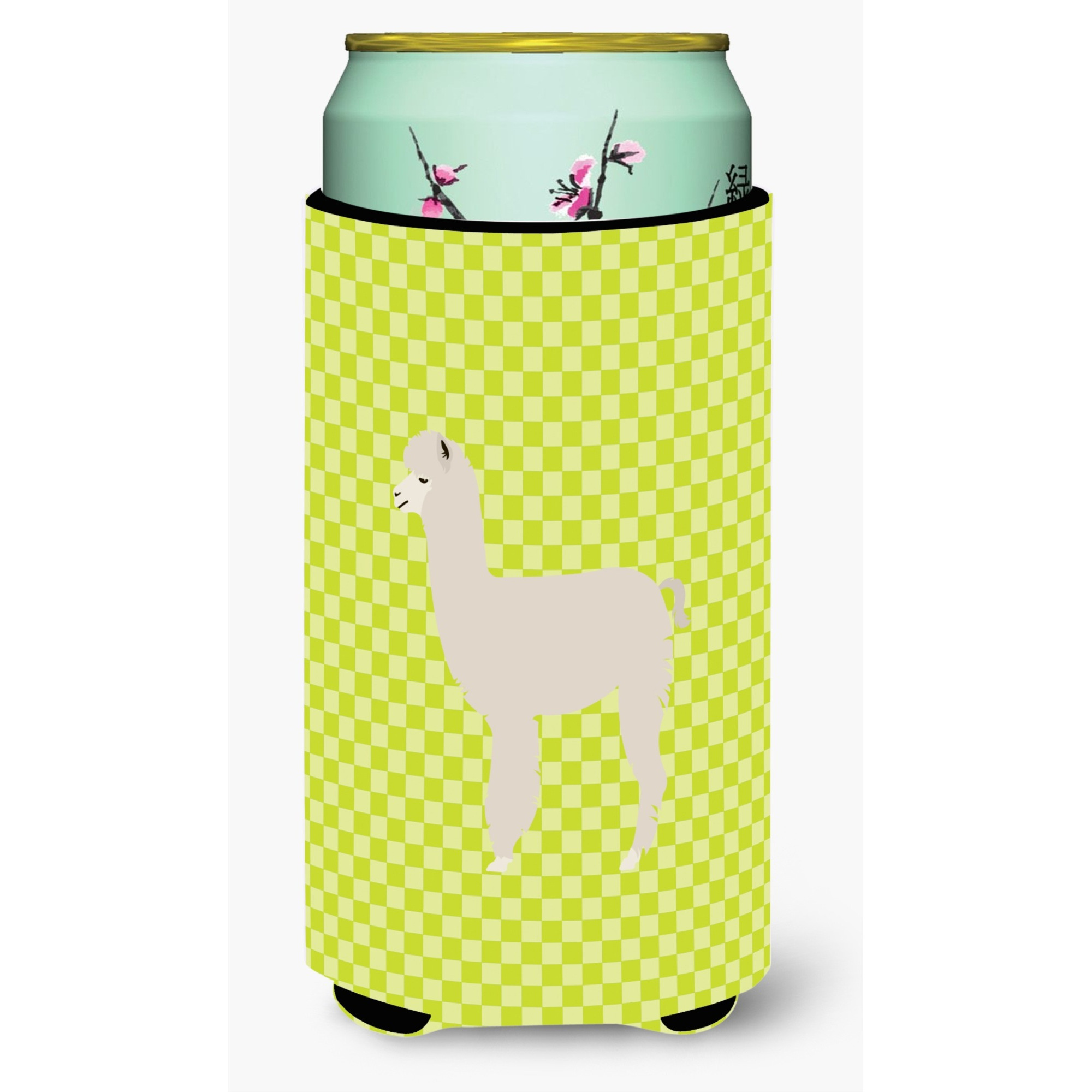 &quotCaroline's Treasures Alpaca Green Decorative Can Hugger, Tall Boy, Multicolor"