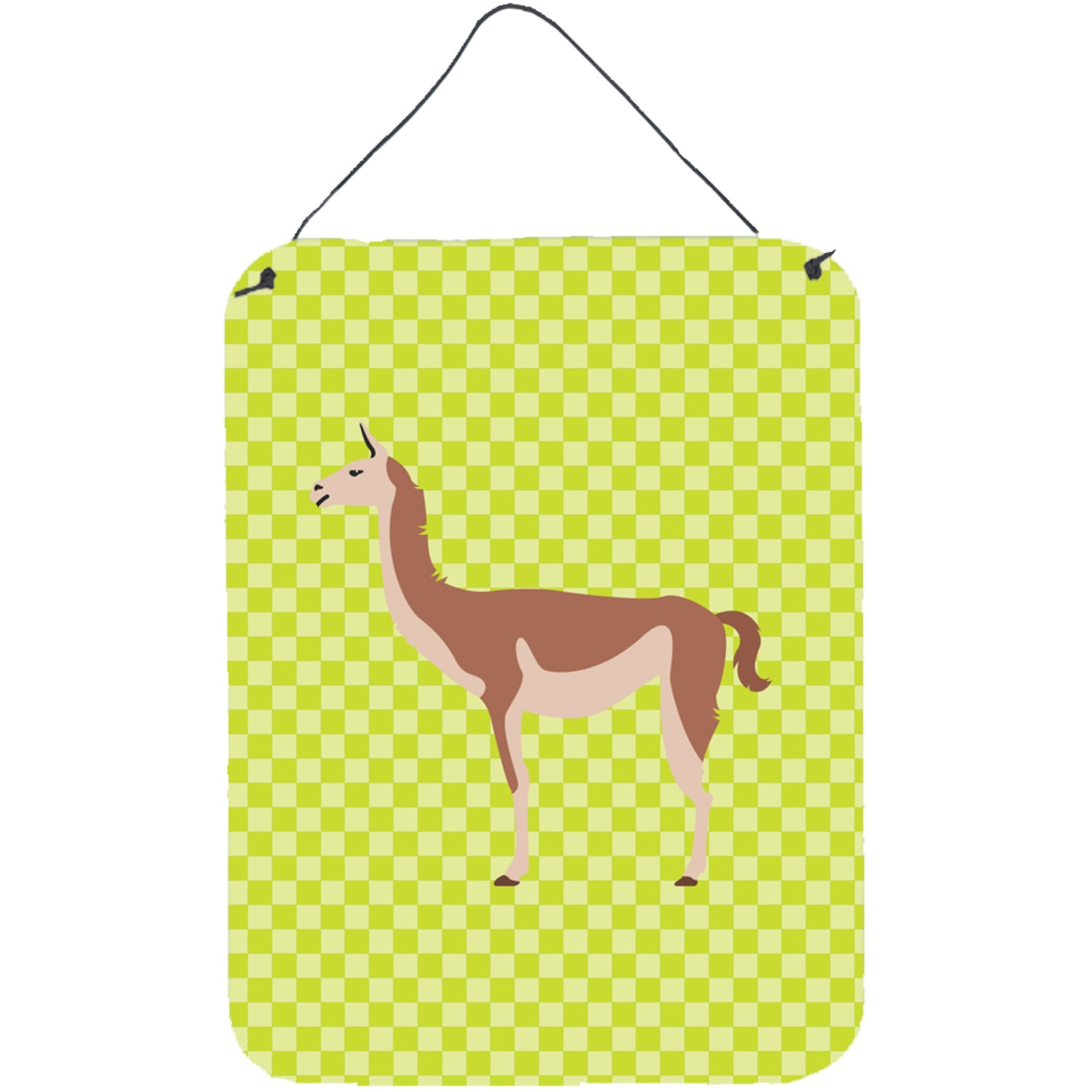&quotCaroline's Treasures Guanaco Green Metal Print, 16hx12w, Multicolor"