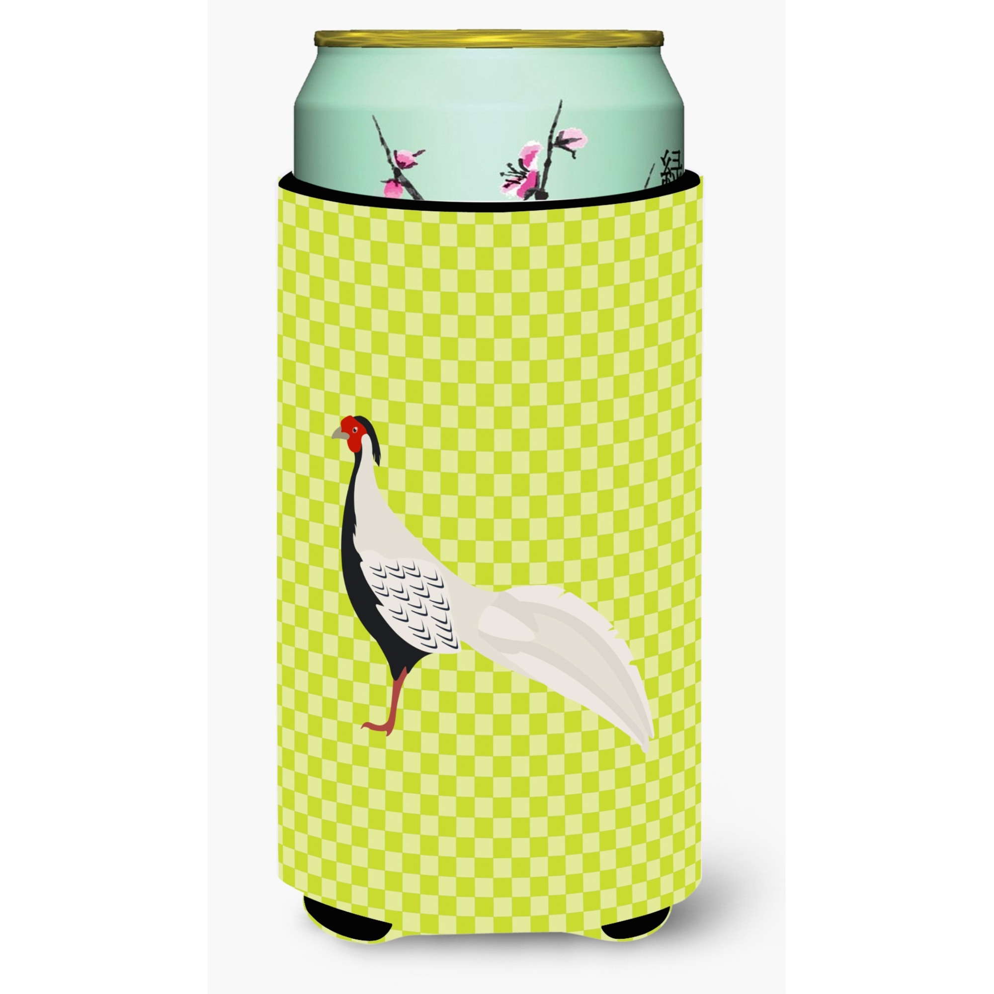 &quotCaroline's Treasures Silver Pheasant Green Decorative Can Hugger, Tall Boy, Multicolor"