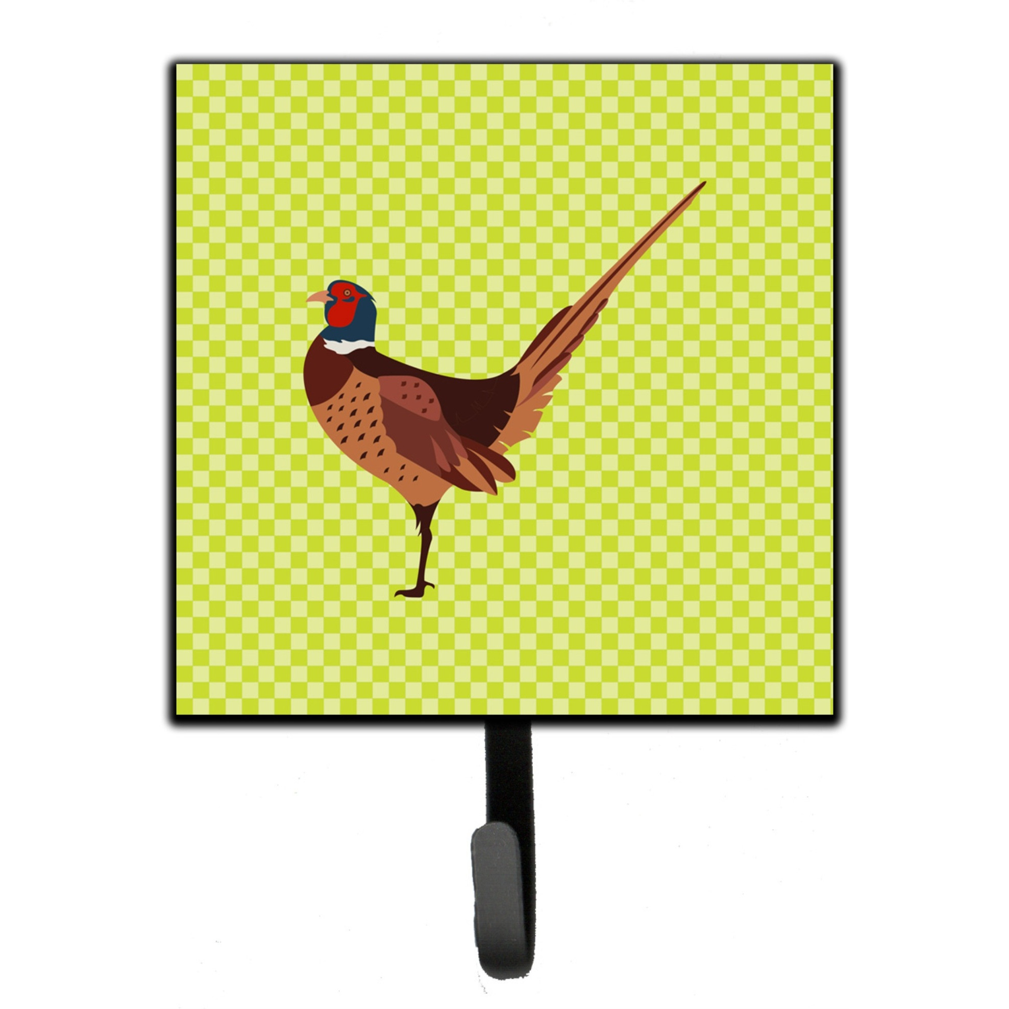 &quotCaroline's Treasures Ring-necked Common Pheasant Green Wall Hook, Small, Multicolor"