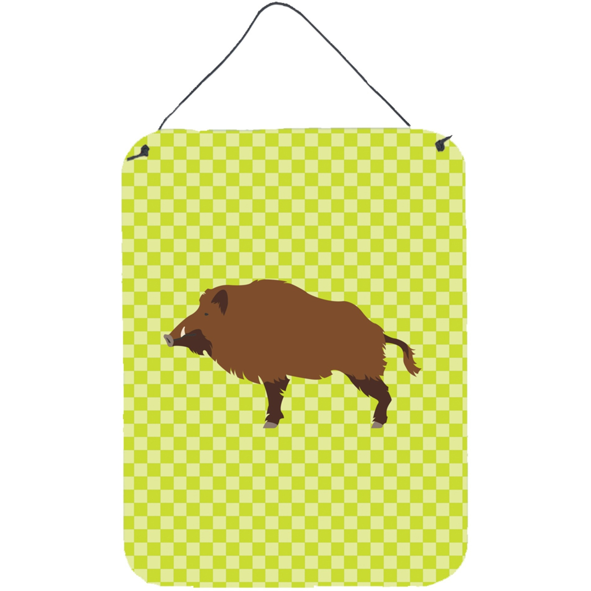 &quotCaroline's Treasures Wild Boar Pig Green Metal Print, 16hx12w, Multicolor"