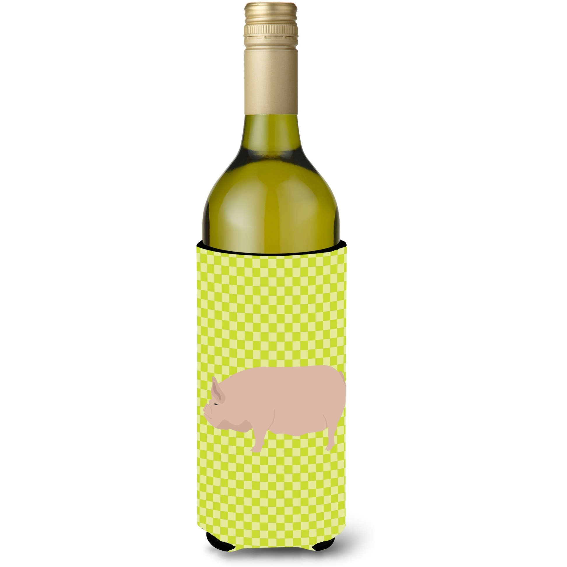 &quotCaroline's Treasures Welsh Pig Green Decorative Bottle Hugger, 750 ml, Multicolor"