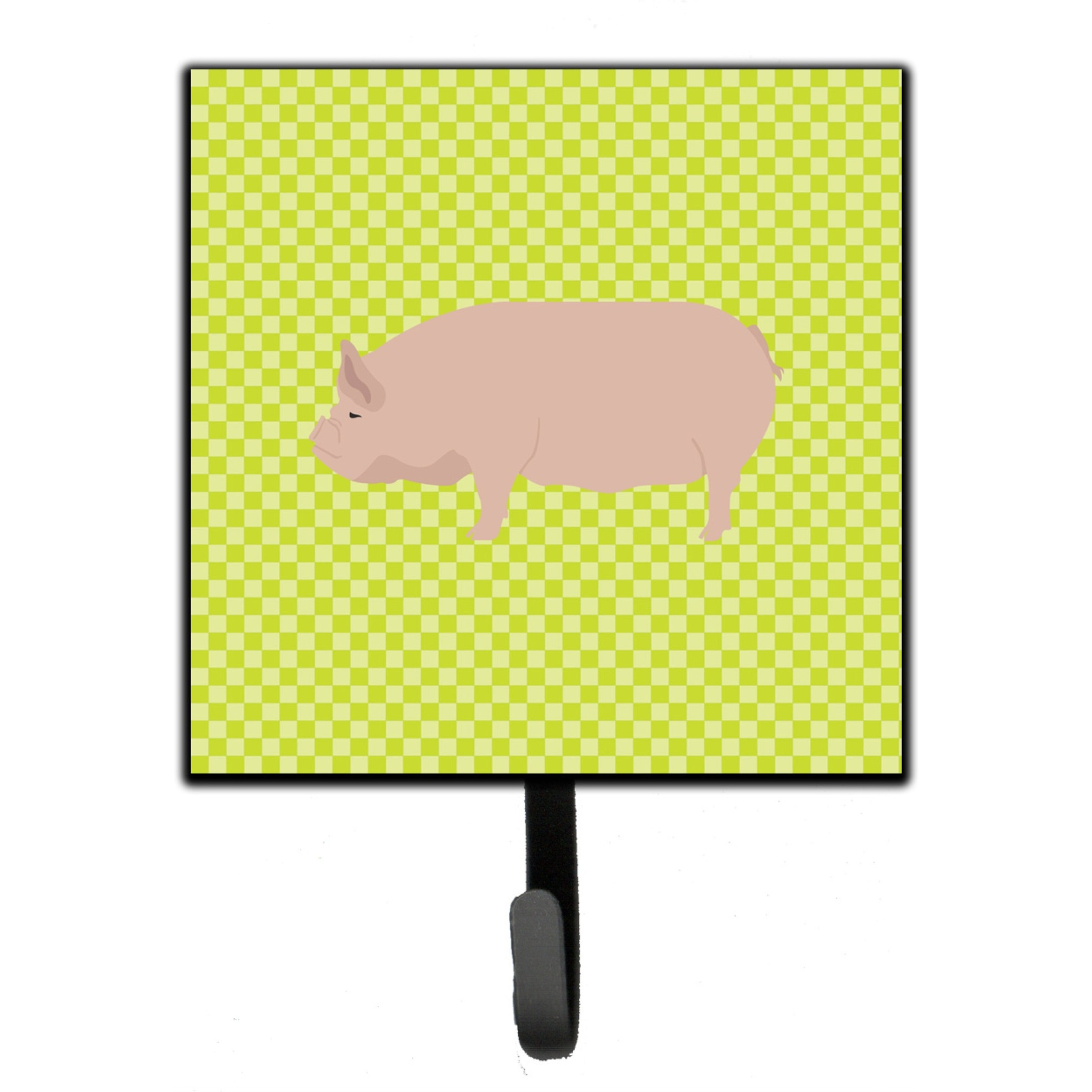 &quotCaroline's Treasures Welsh Pig Green Wall Hook, Small, Multicolor"