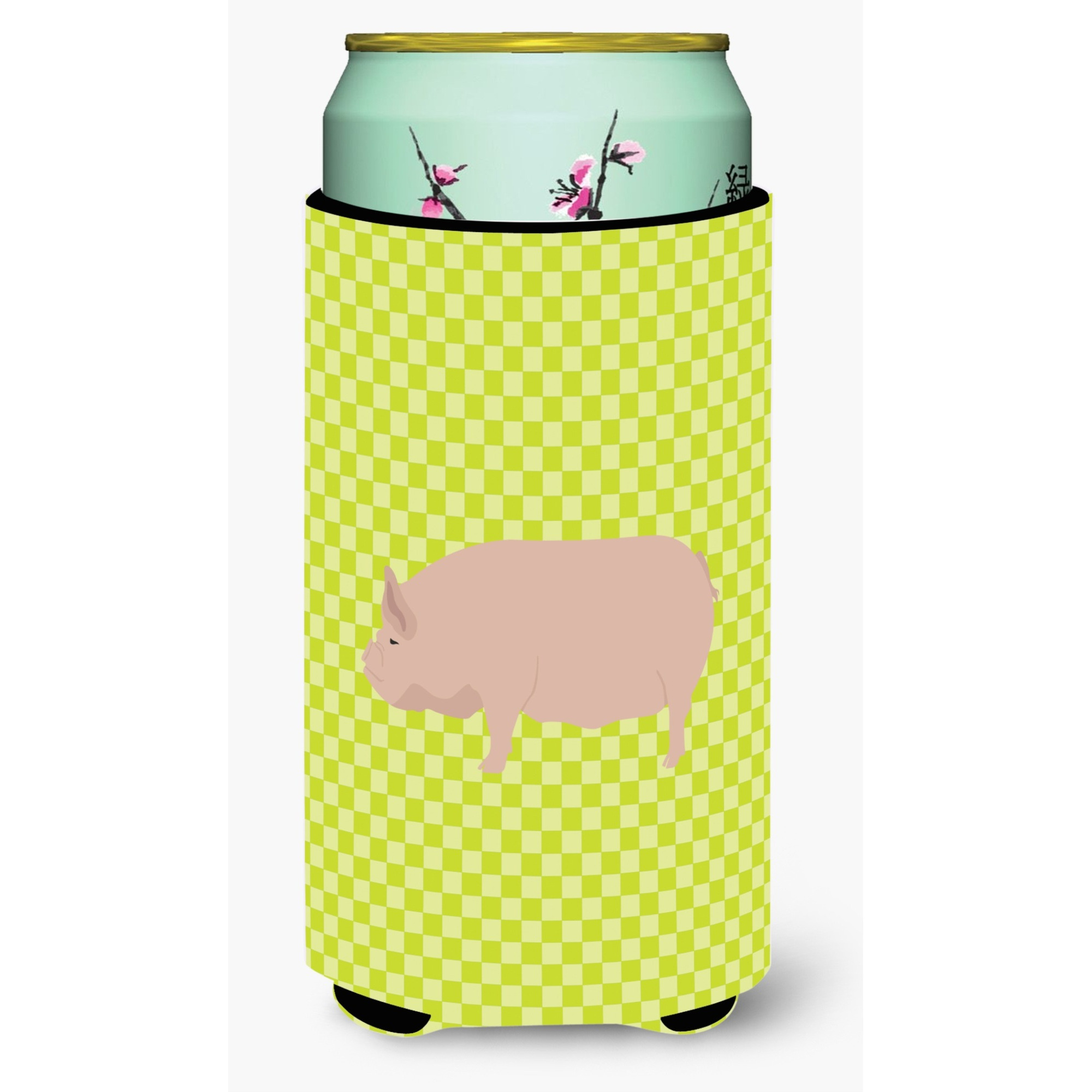 &quotCaroline's Treasures Welsh Pig Green Decorative Can Hugger, Tall Boy, Multicolor"