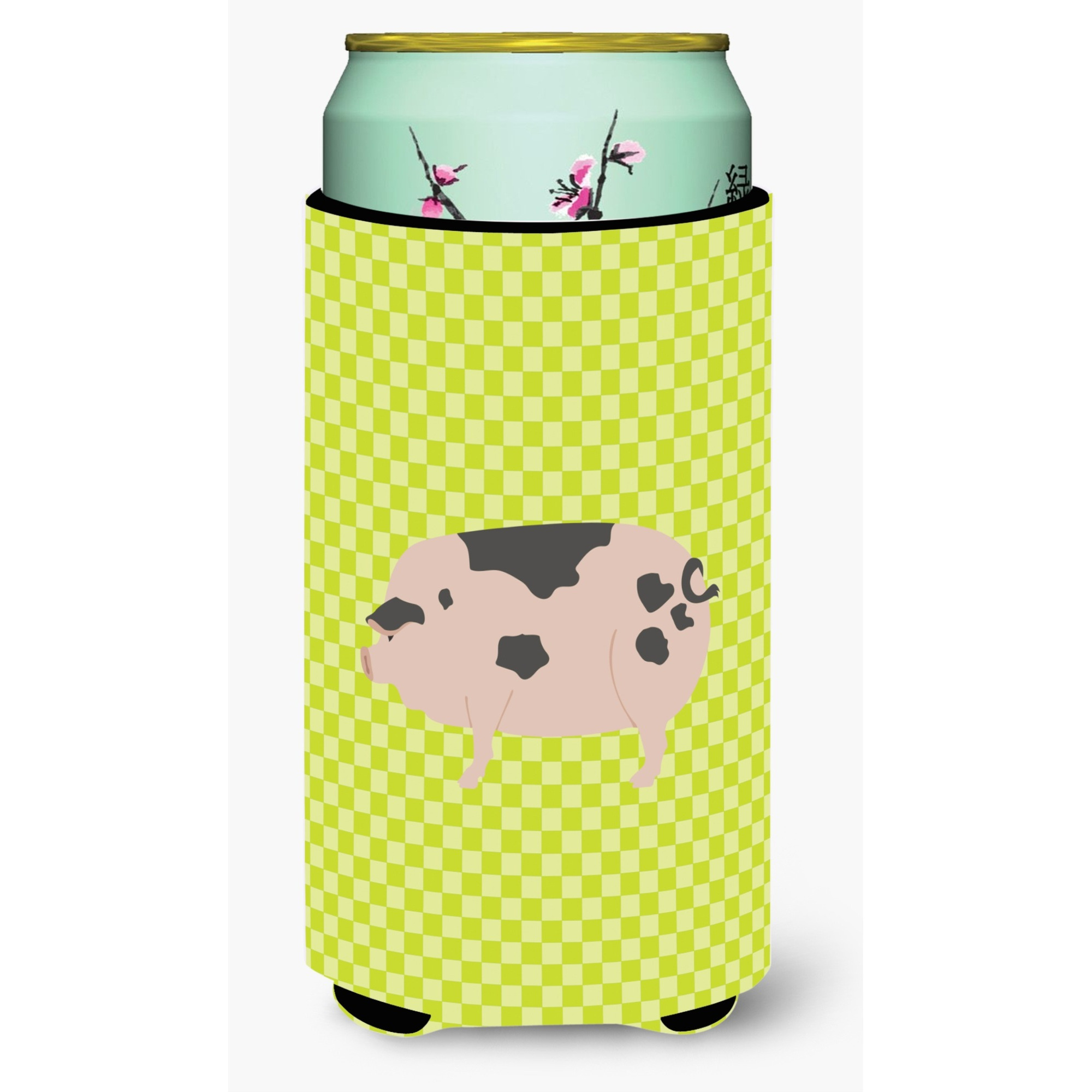 &quotCaroline's Treasures Gloucester Old Spot Pig Green Decorative Can Hugger, Tall Boy, Multicolor"