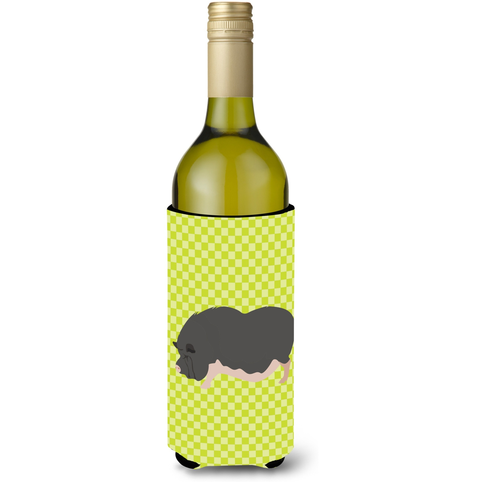 &quotCaroline's Treasures Vietnamese Pot-Bellied Pig Green Decorative Bottle Hugger, 750 ml, Multicolor"