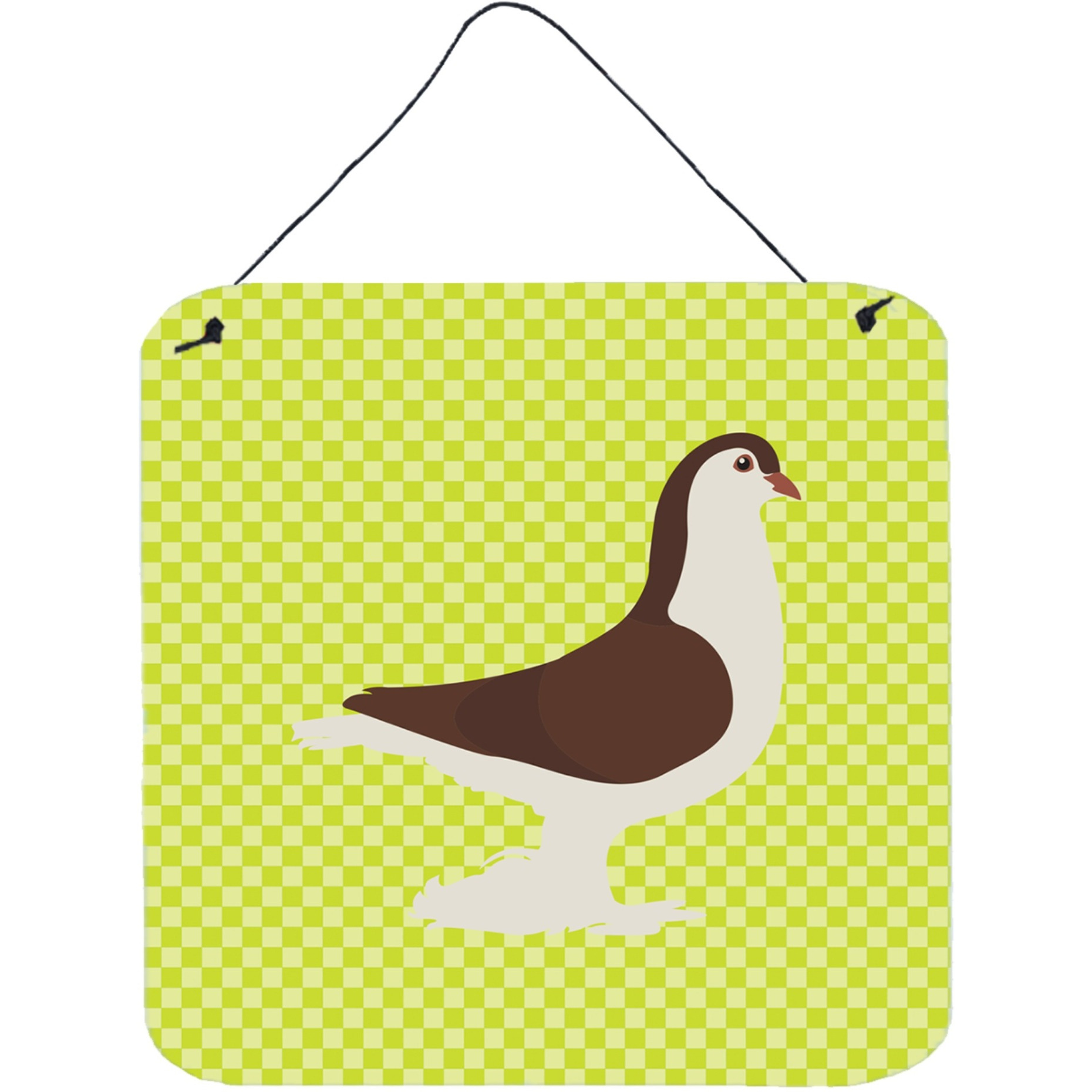 &quotCaroline's Treasures Green Large Pigeon Metal Print, 6"" H x 6"" W"