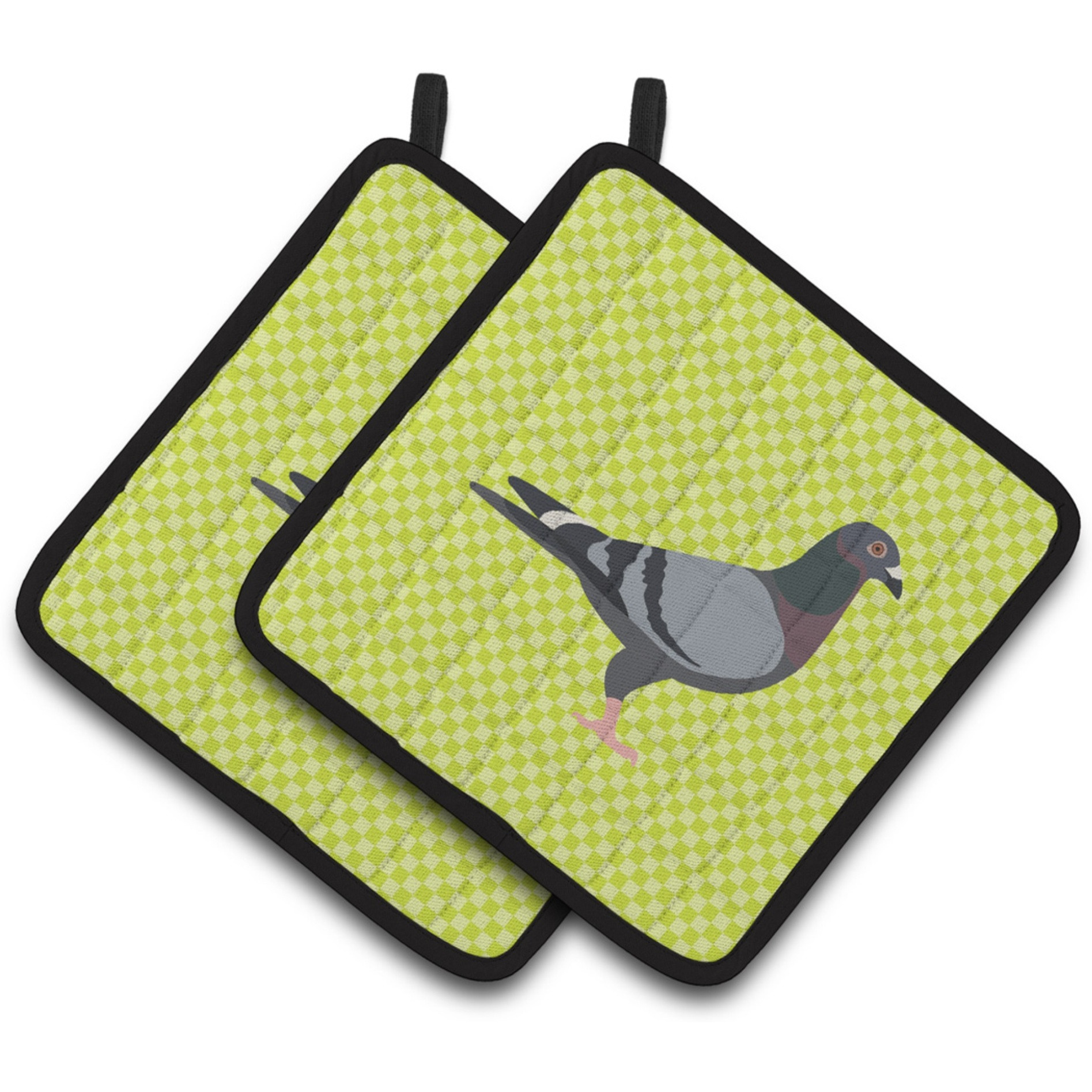 &quotCaroline's Treasures Racing Pigeon Green Decorated Pot Holder, 7.5"" x 7.5"""