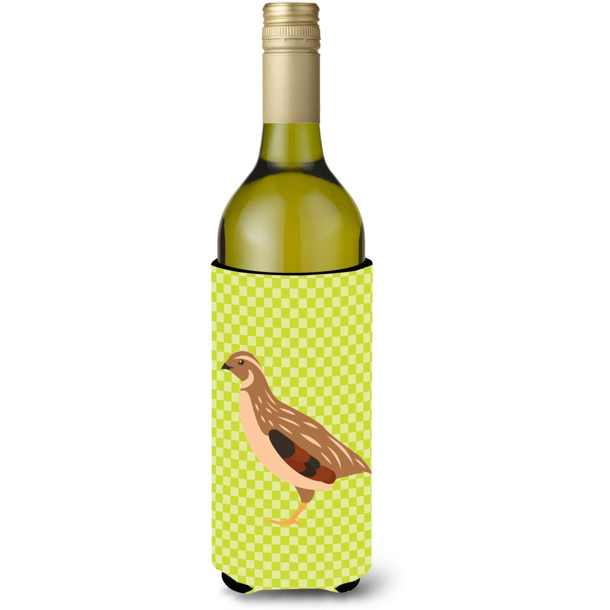 &quotCaroline's Treasures Golden Phoenix Quail Green Decorative Bottle Hugger, 750 ml, Multicolor"