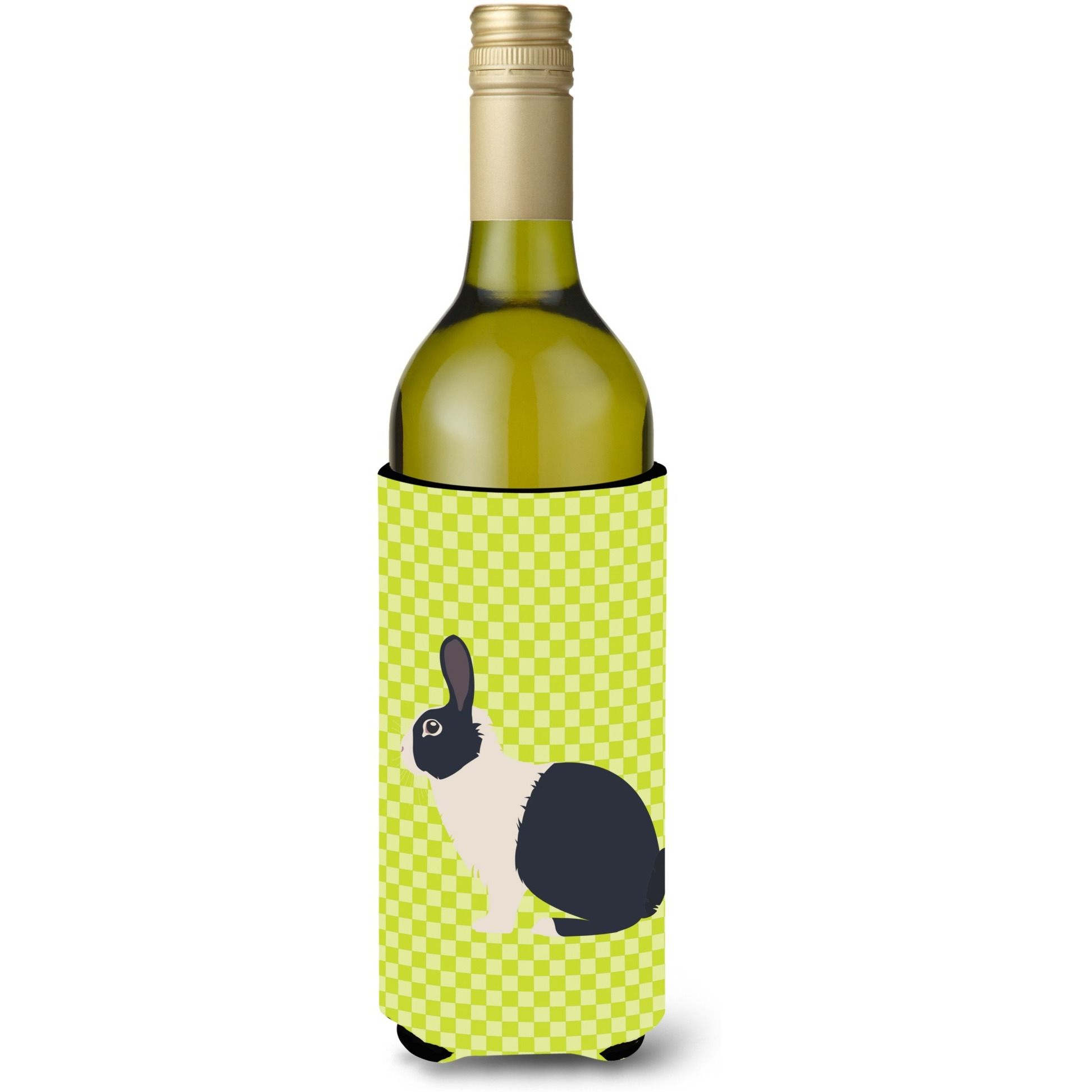 &quotCaroline's Treasures Dutch Rabbit Green Decorative Bottle Hugger, 750 ml, Multicolor"
