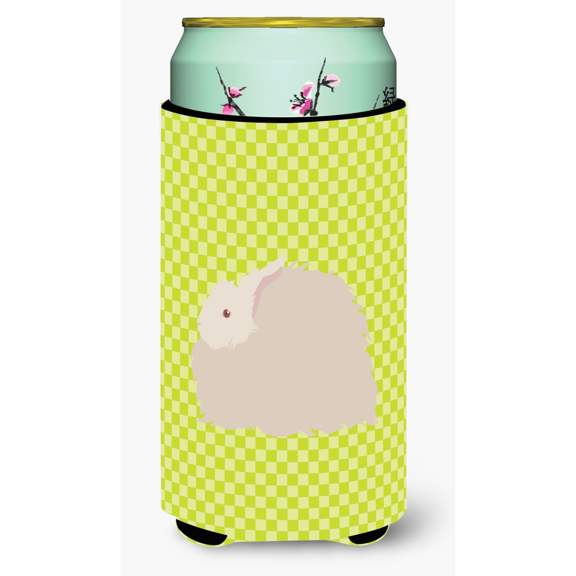 &quotCaroline's Treasures Fluffy Angora Rabbit Green Decorative Can Hugger, Tall Boy, Multicolor"