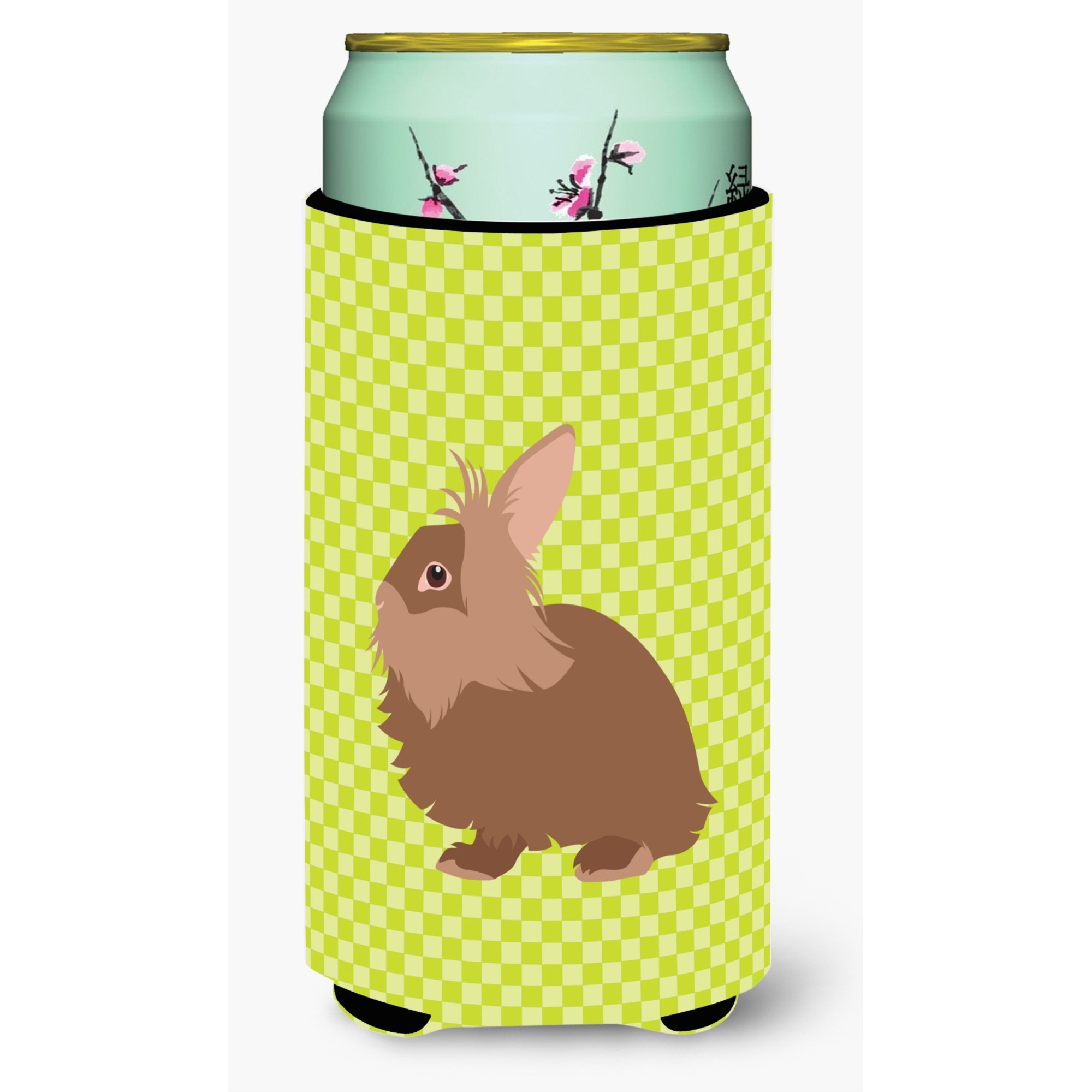 &quotCaroline's Treasures Lionhead Rabbit Green Decorative Can Hugger, Tall Boy, Multicolor"