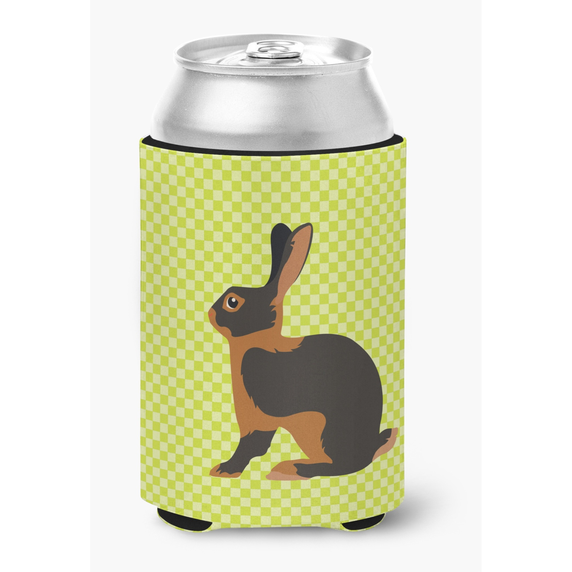 &quotCaroline's Treasures Tan Rabbit Green Decorative Can Hugger, Multicolor"