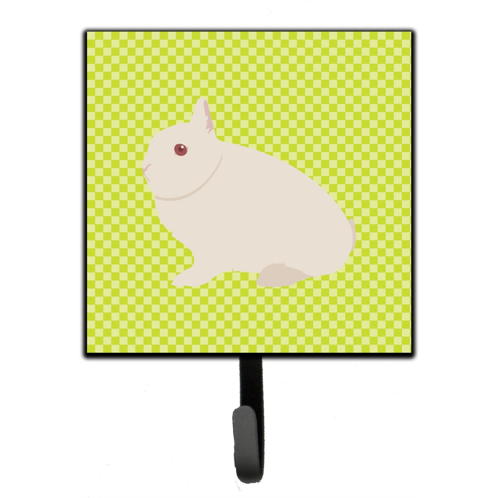 &quotCaroline's Treasures Hermelin Rabbit Green Wall Hook, Small, Multicolor"