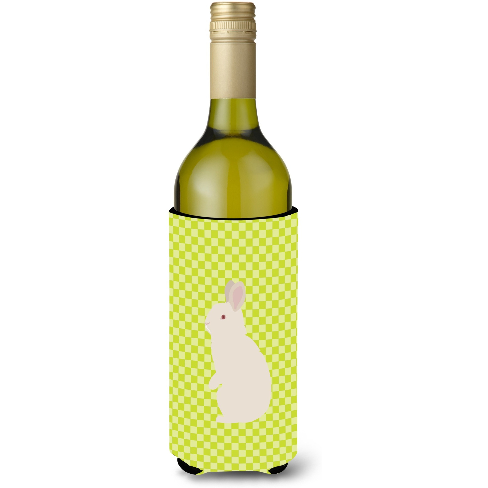 &quotCaroline's Treasures New Zealand White Rabbit Green Decorative Bottle Hugger, 750 ml, Multicolor"