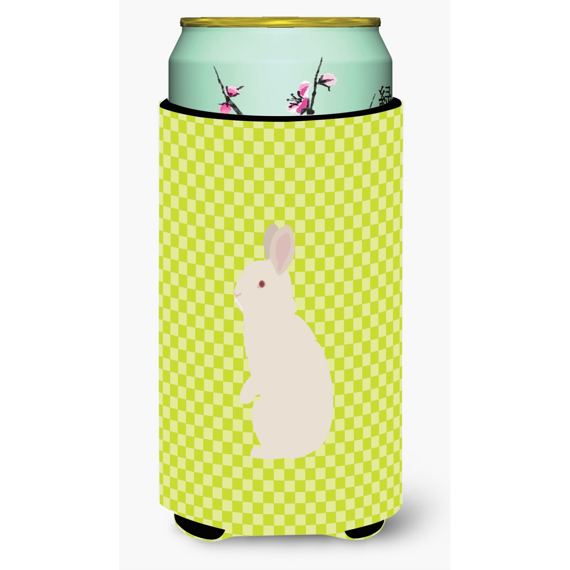 &quotCaroline's Treasures New Zealand White Rabbit Green Decorative Can Hugger, Tall Boy, Multicolor"