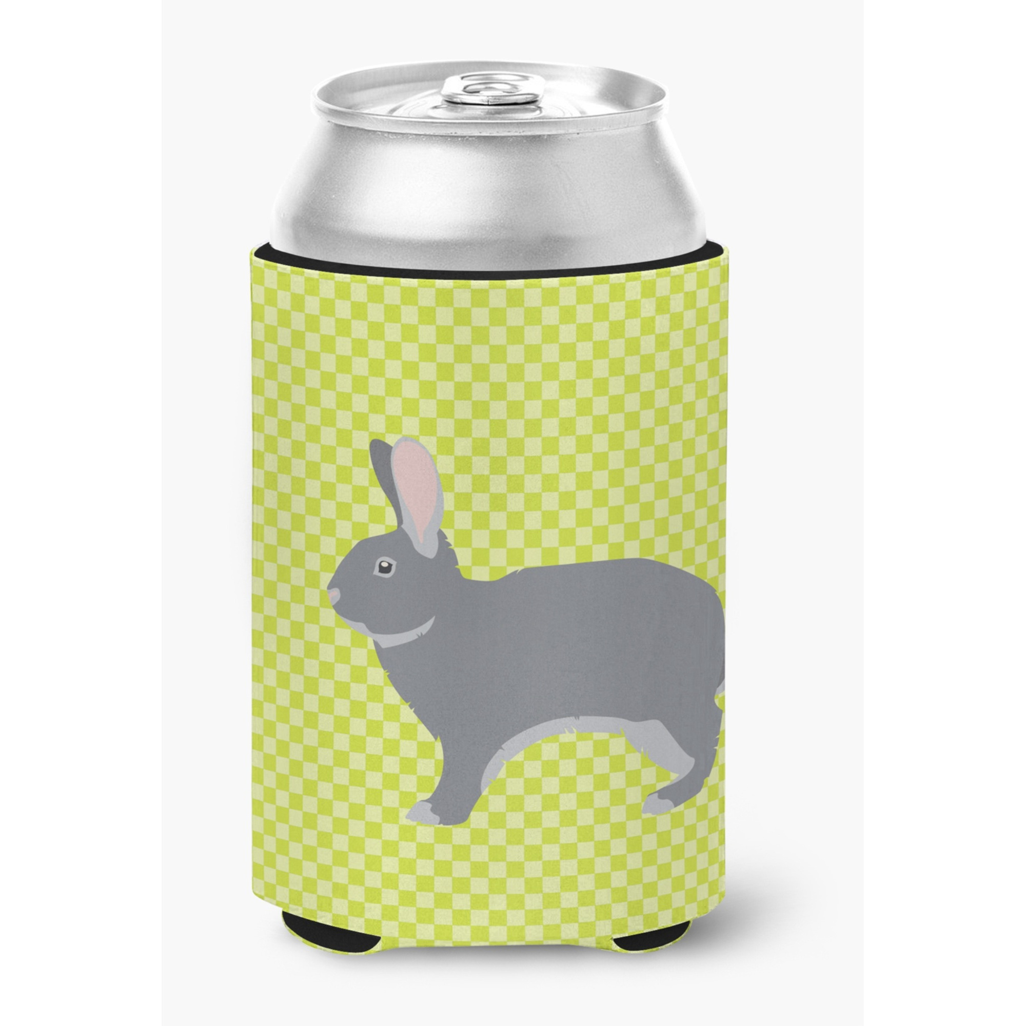 &quotCaroline's Treasures Giant Chinchilla Rabbit Green Decorative Can Hugger, Multicolor"