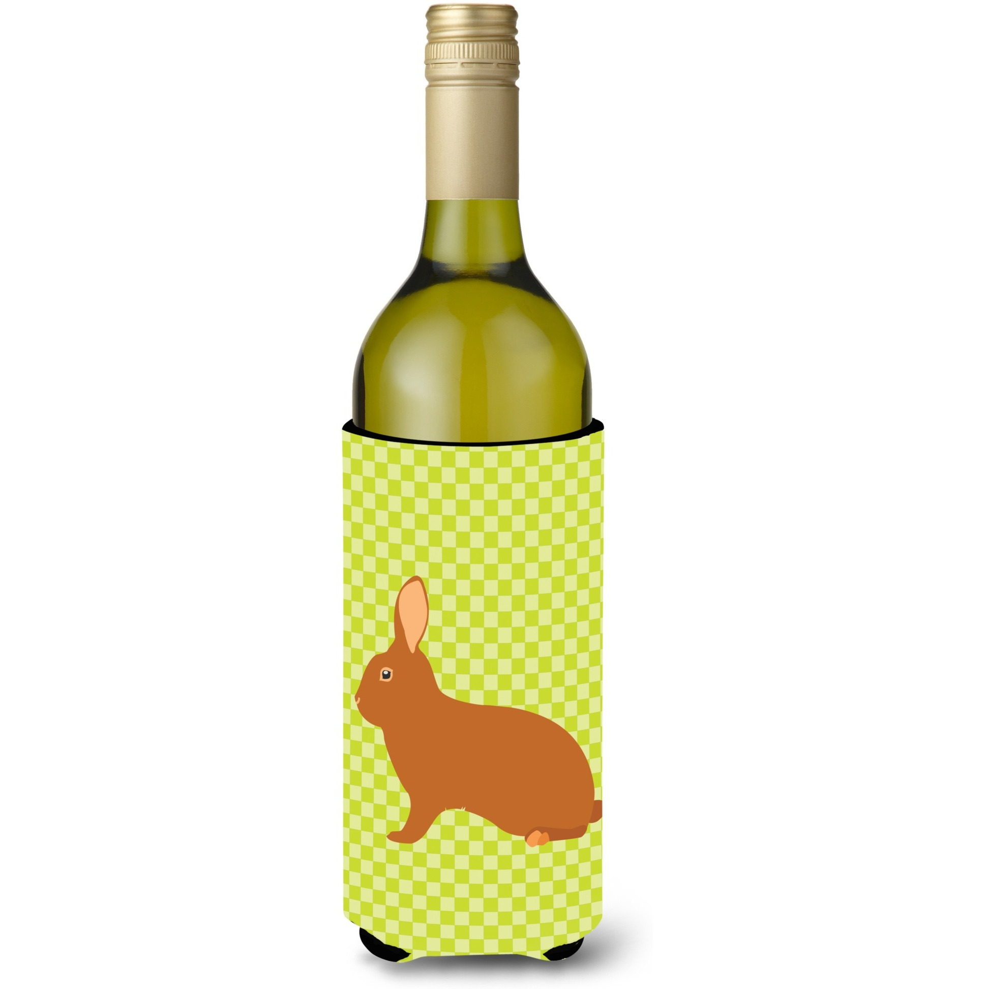 &quotCaroline's Treasures Rex Rabbit Green Decorative Bottle Hugger, 750 ml, Multicolor"
