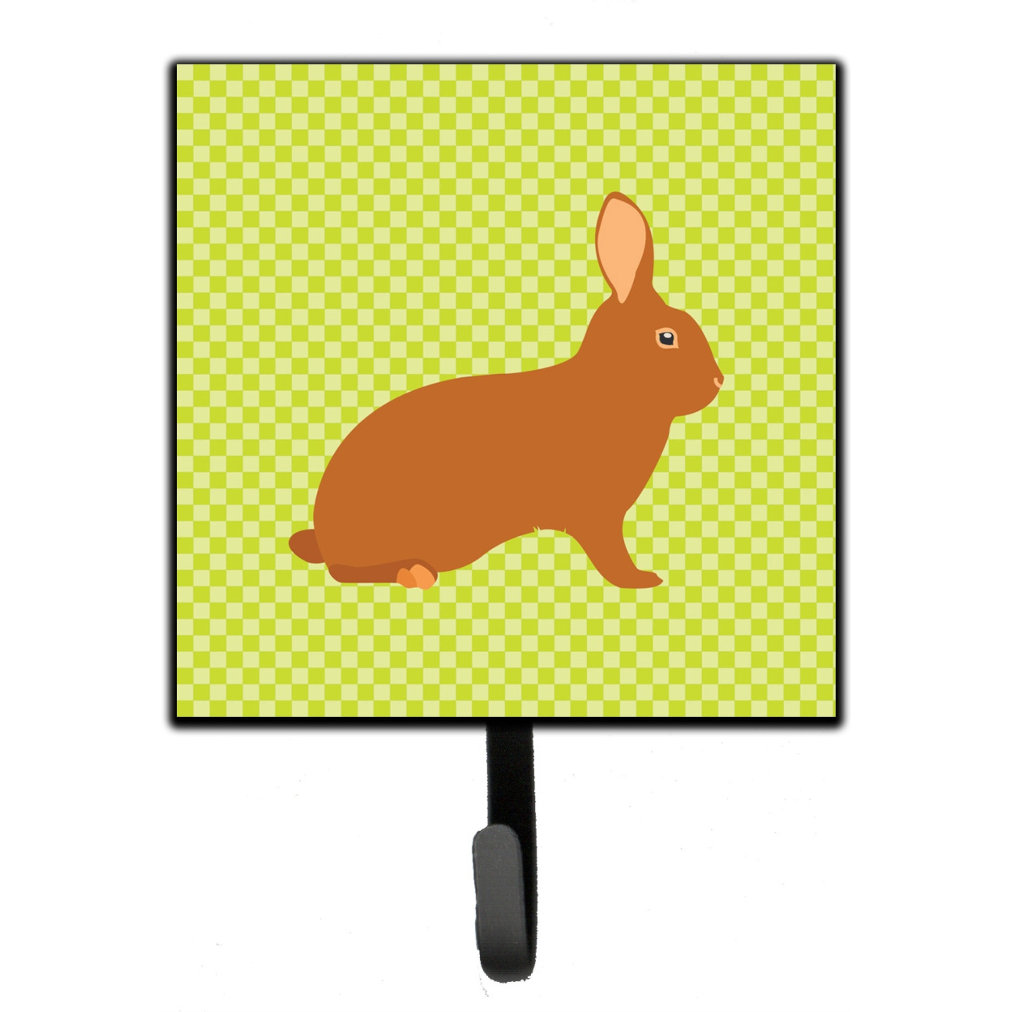 &quotCaroline's Treasures Rex Rabbit Green Wall Hook, Small, Multicolor"