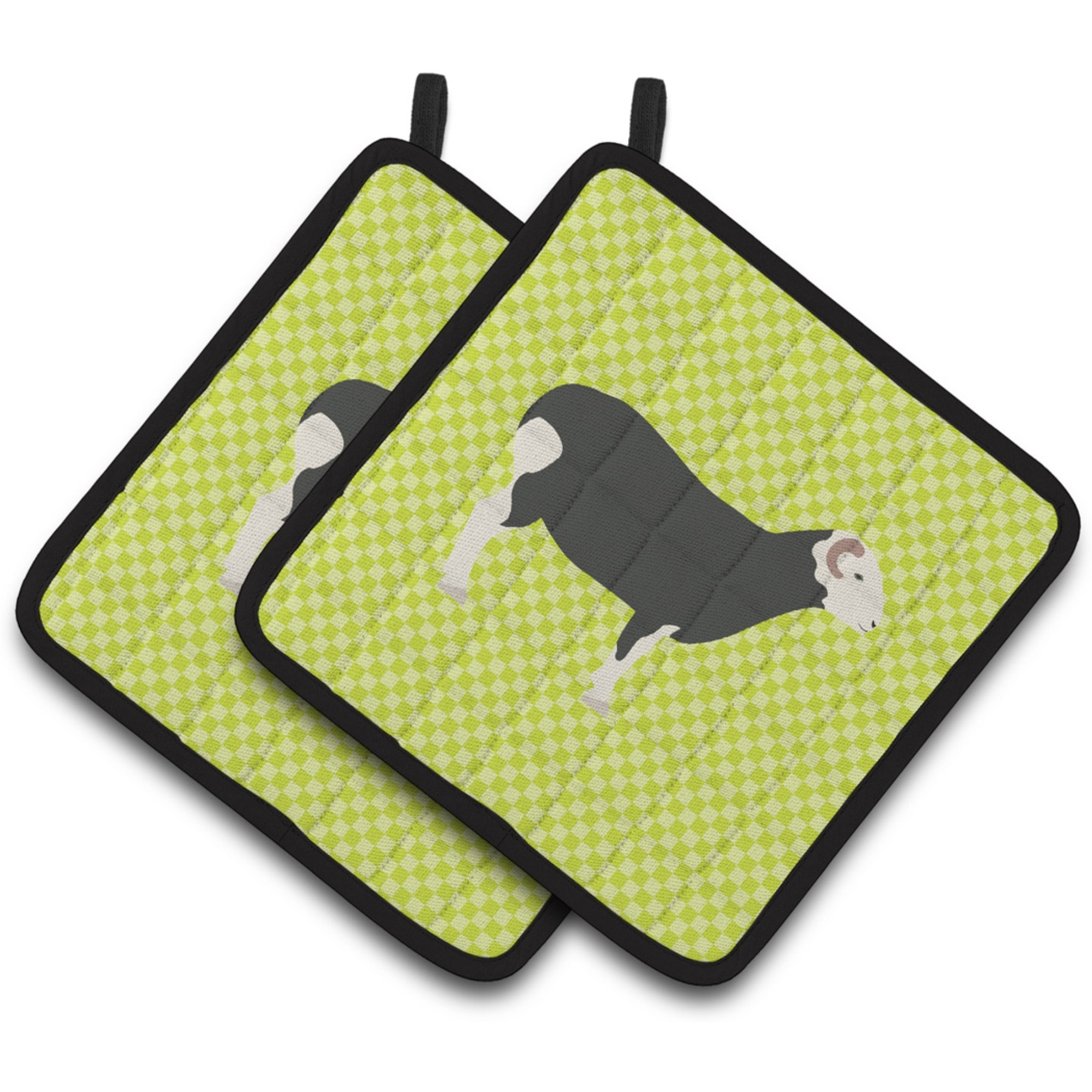&quotCaroline's Treasures Herwick Sheep Green Decorated Pot Holder, 7.5"" x 7.5"""