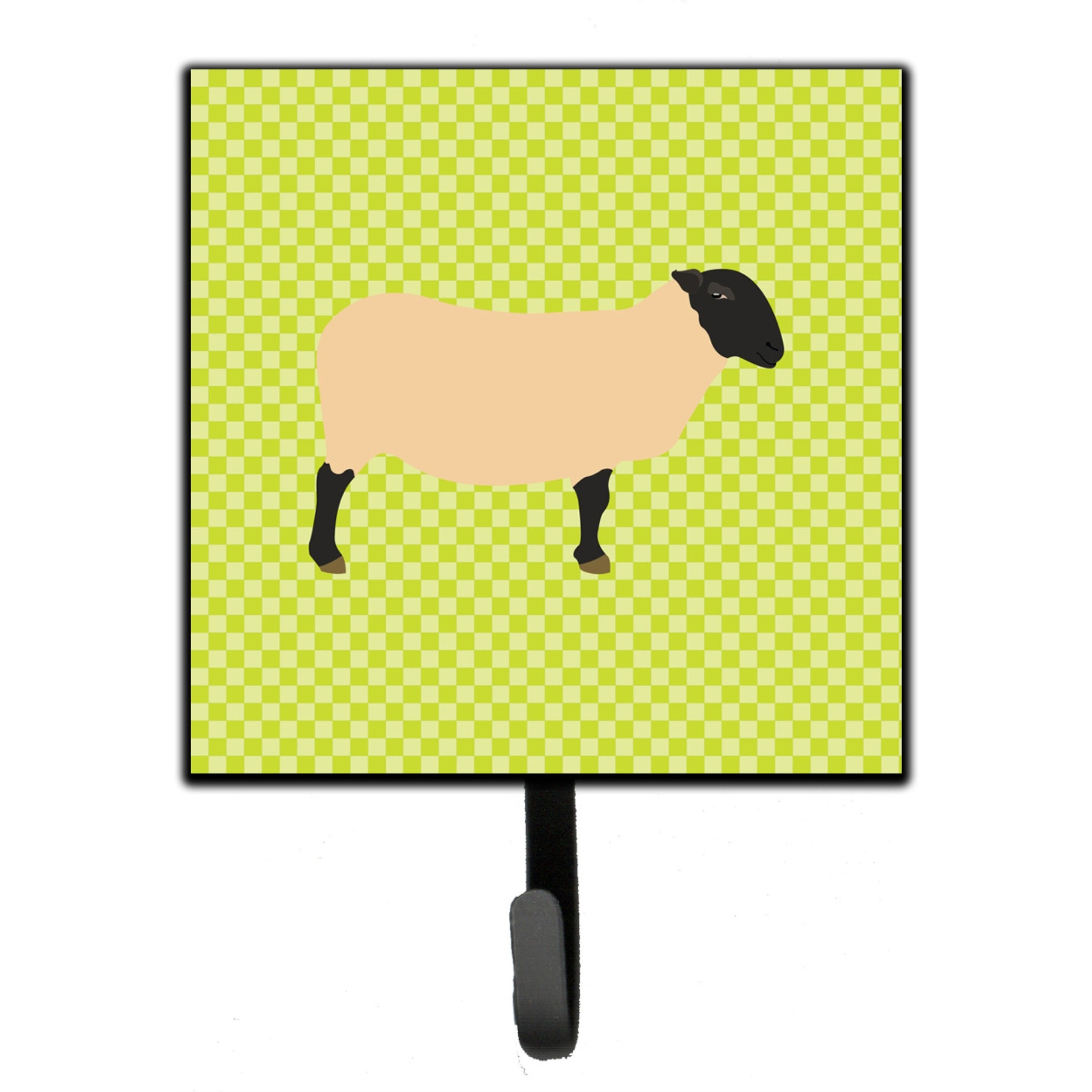 &quotCaroline's Treasures Suffolk Sheep Green Wall Hook, Small, Multicolor"