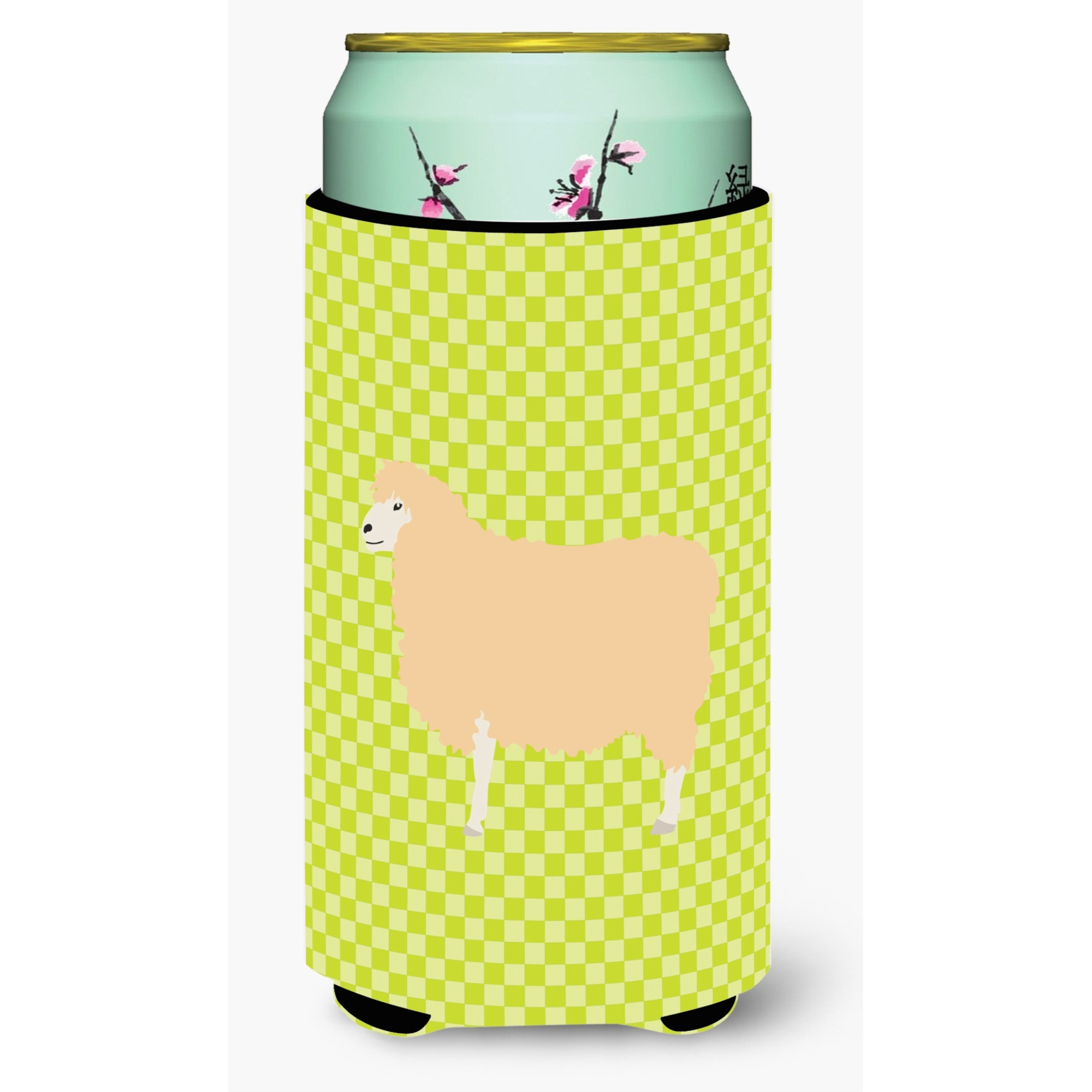 &quotCaroline's Treasures English Leicester Longwool Sheep Green Decorative Can Hugger, Tall Boy, Multicolor"