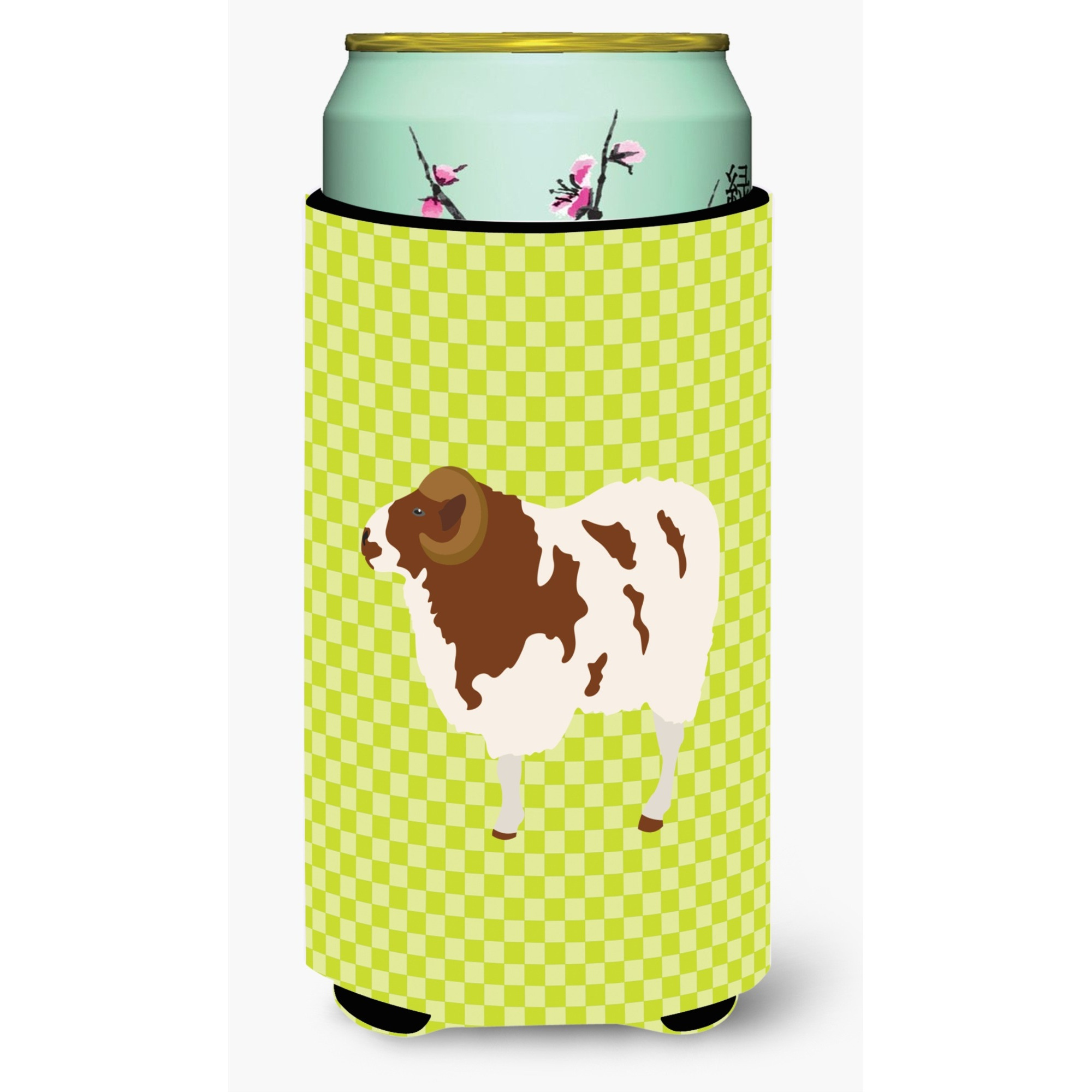 &quotCaroline's Treasures Jacob Sheep Green Decorative Can Hugger, Tall Boy, Multicolor"