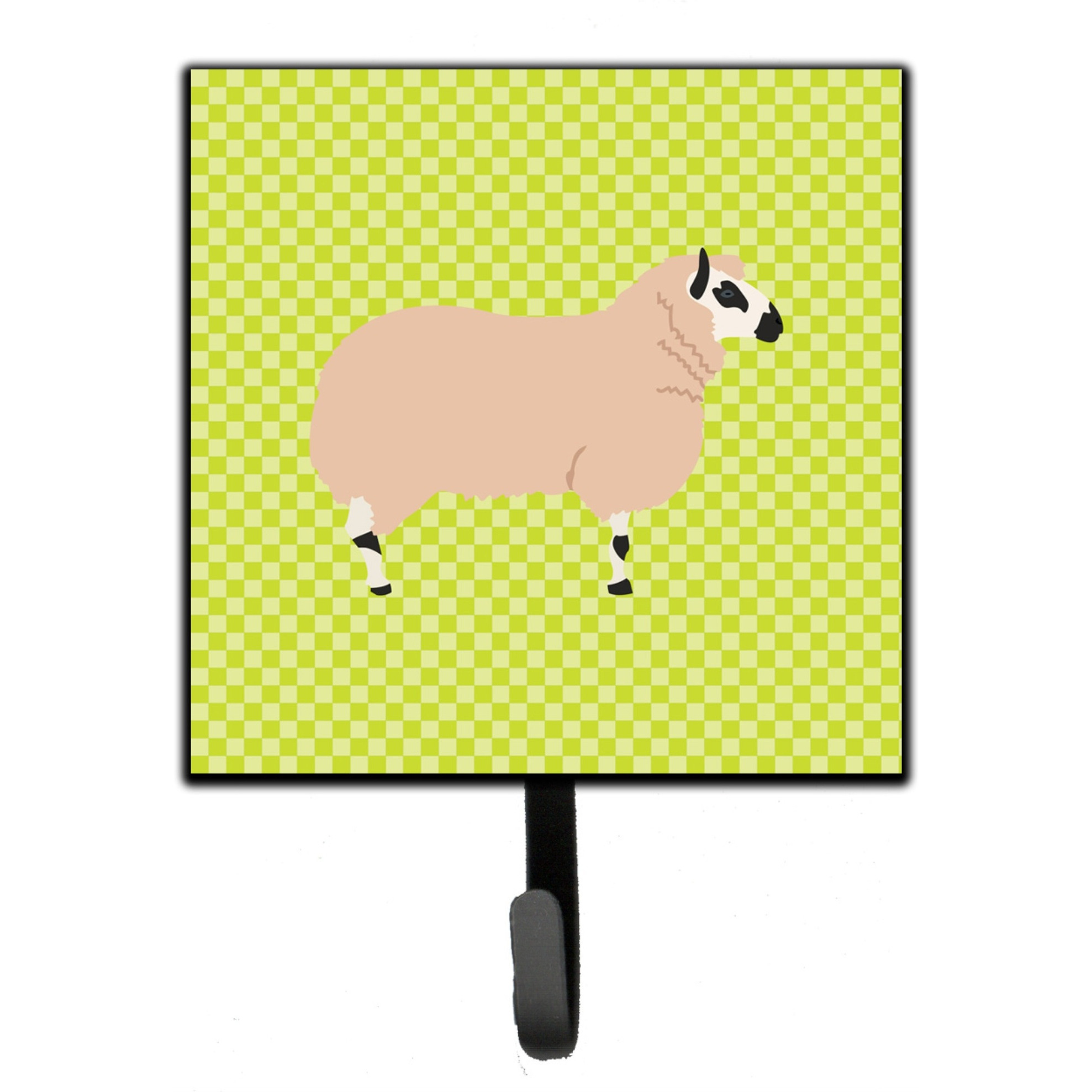 &quotCaroline's Treasures Kerry Hill Sheep Green Wall Hook, Small, Multicolor"