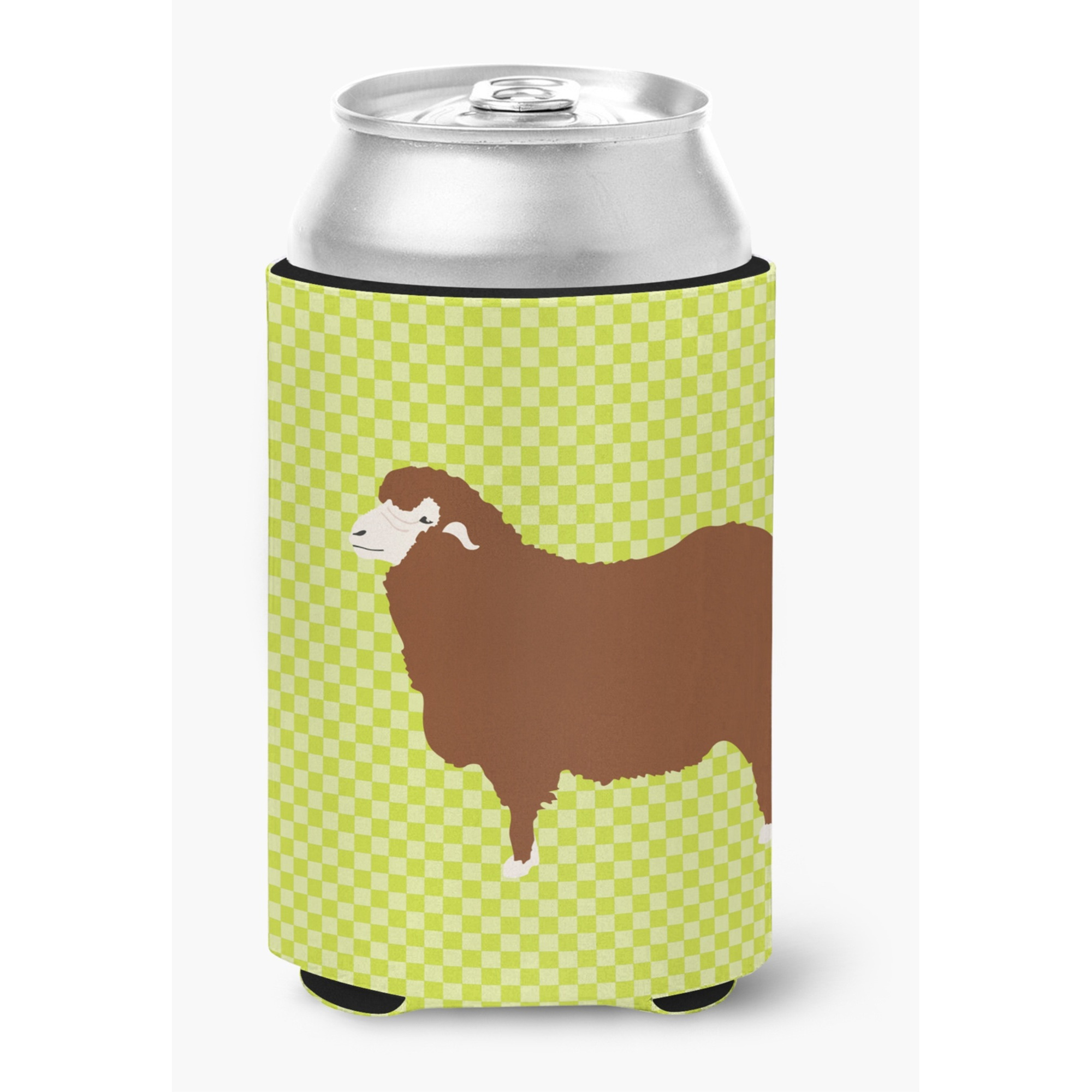 &quotCaroline's Treasures Merino Sheep Green Decorative Can Hugger, Multicolor"