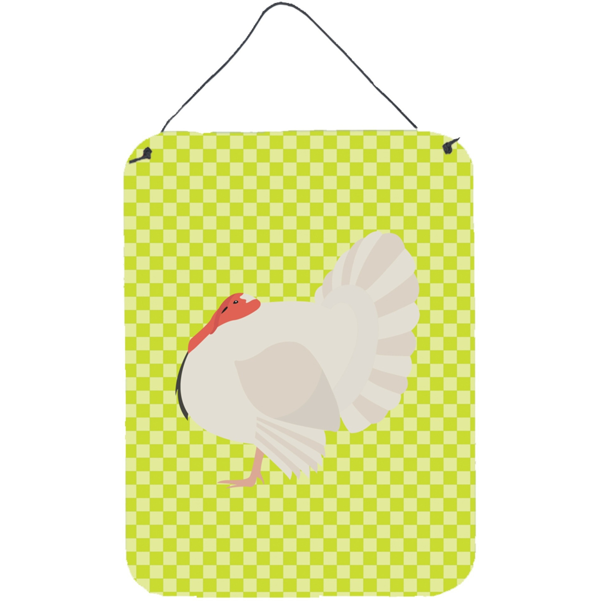 &quotCaroline's Treasures White Holland Turkey Green Metal Print, 16hx12w, Multicolor"