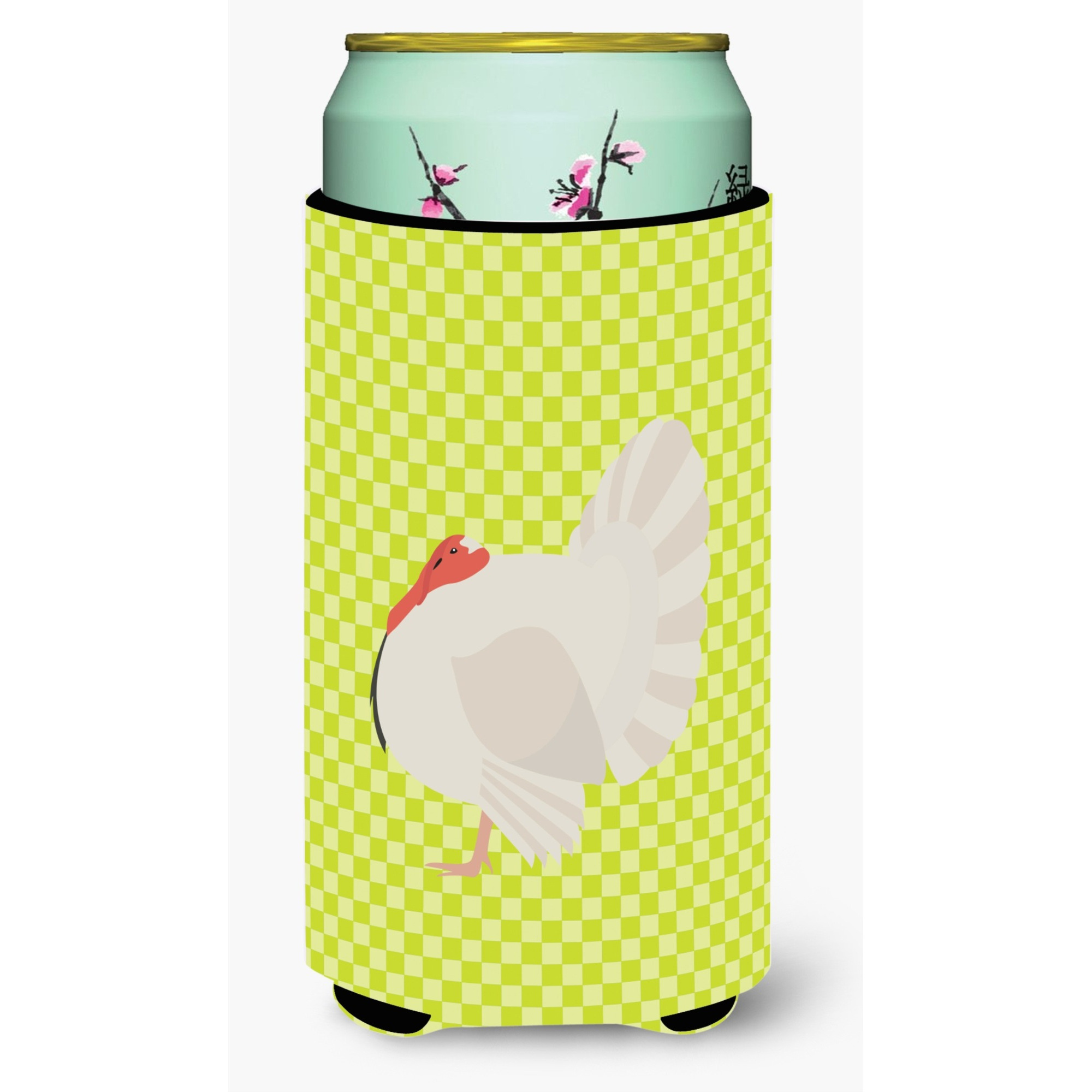 &quotCaroline's Treasures White Holland Turkey Green Decorative Can Hugger, Tall Boy, Multicolor"