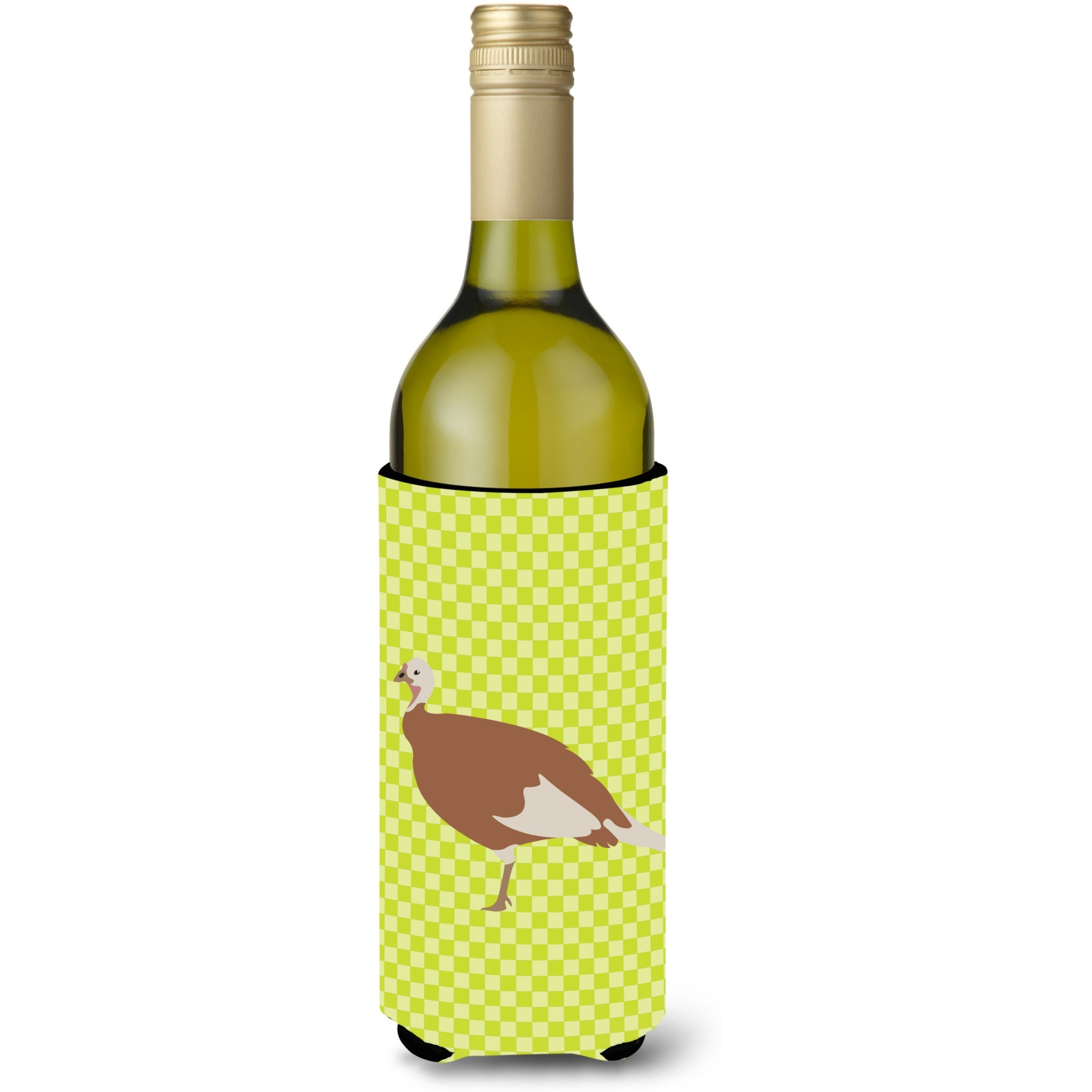&quotCaroline's Treasures Jersey Buff Turkey Hen Green Decorative Bottle Hugger, 750 ml, Multicolor"