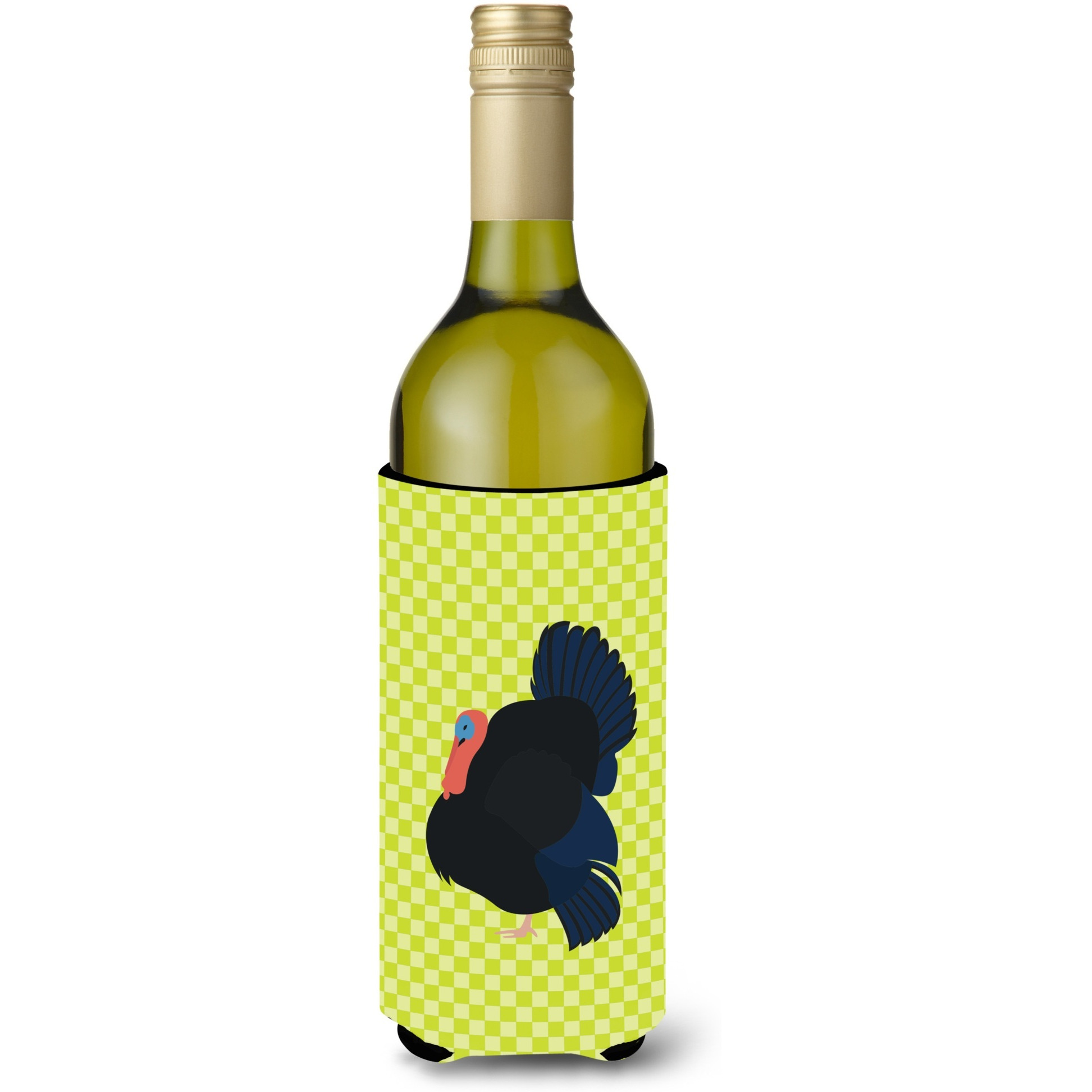 &quotCaroline's Treasures Norfolk Black Turkey Green Decorative Bottle Hugger, 750 ml, Multicolor"
