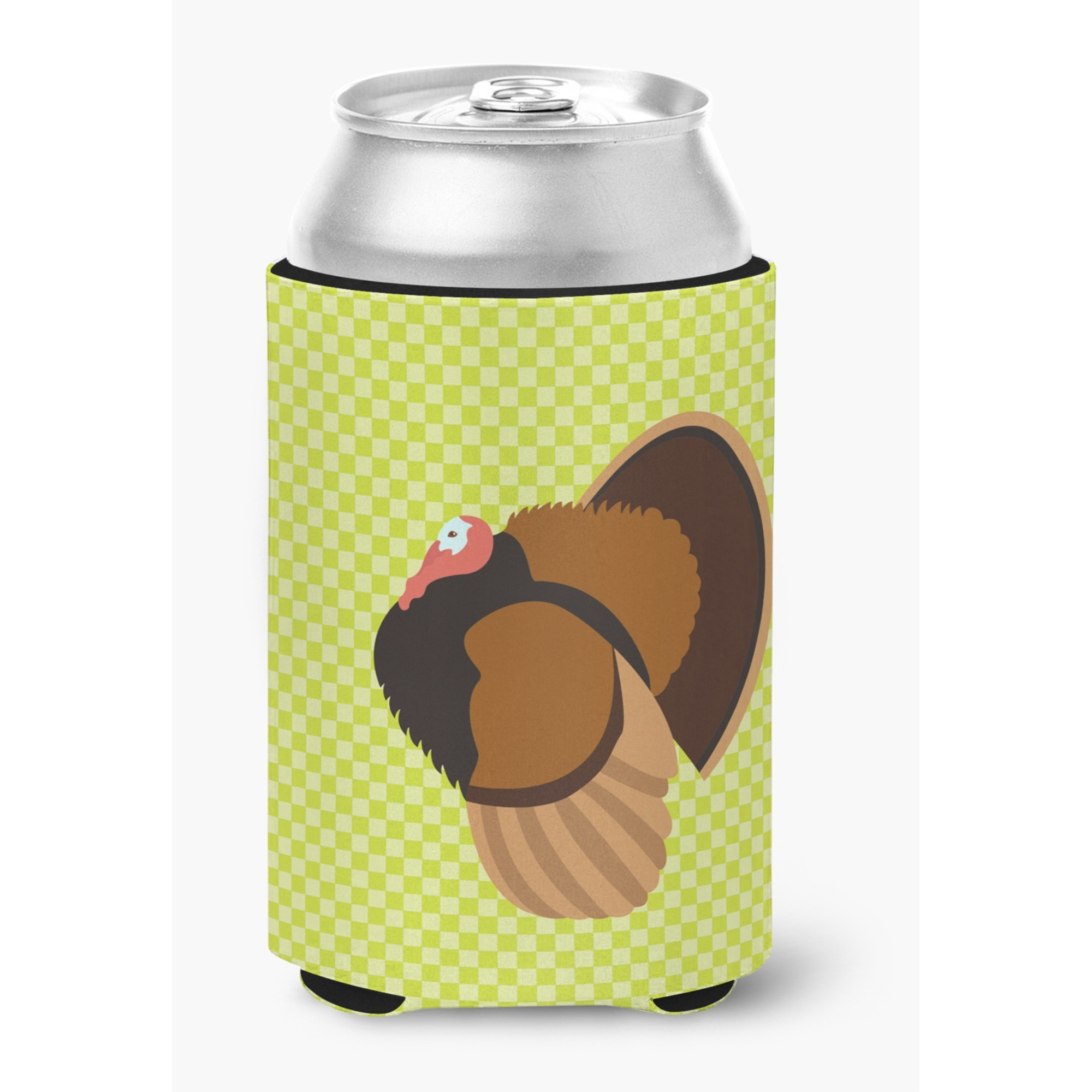 &quotCaroline's Treasures Bronze Turkey Green Decorative Can Hugger, Multicolor"