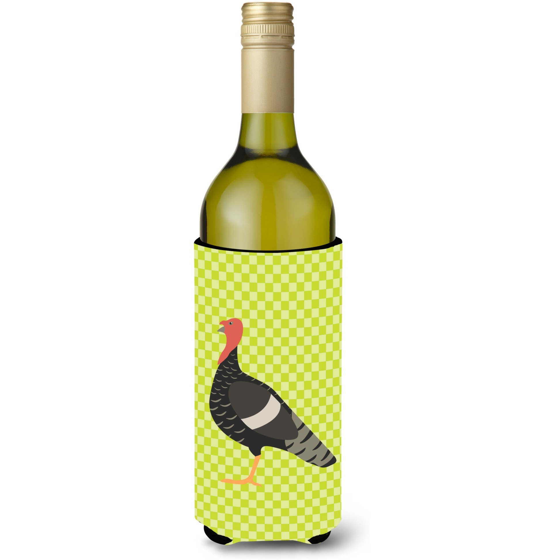 &quotCaroline's Treasures Marragansett Turkey Green Decorative Bottle Hugger, 750 ml, Multicolor"